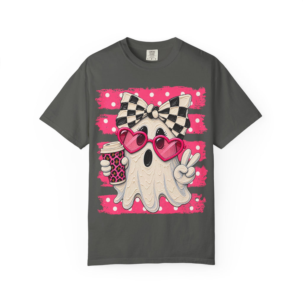Pink Ghost Halloween Shirt | Cute Retro Comfort Colors Tee