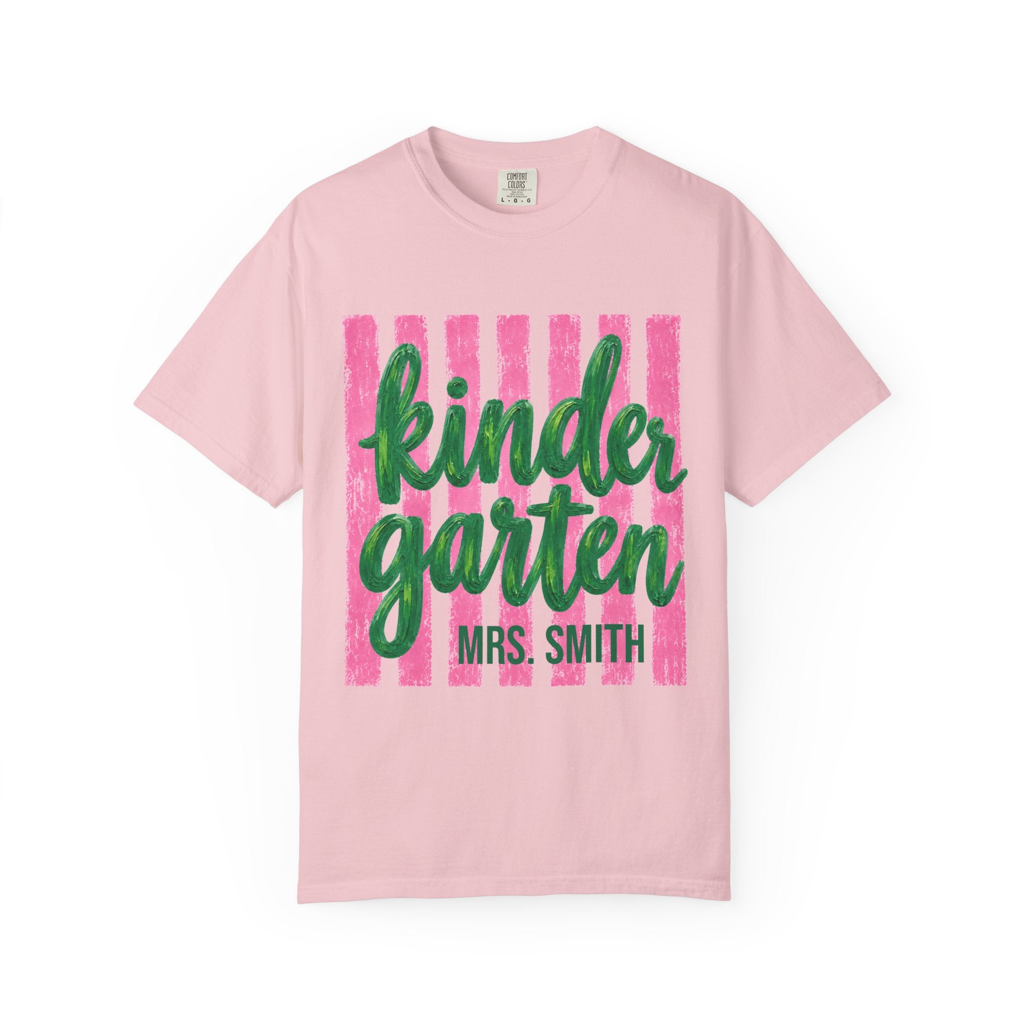 Personalized Kindergarten Teacher Shirt | Kinder Grade Level Team Tee | Painted Script Back to School Shirt