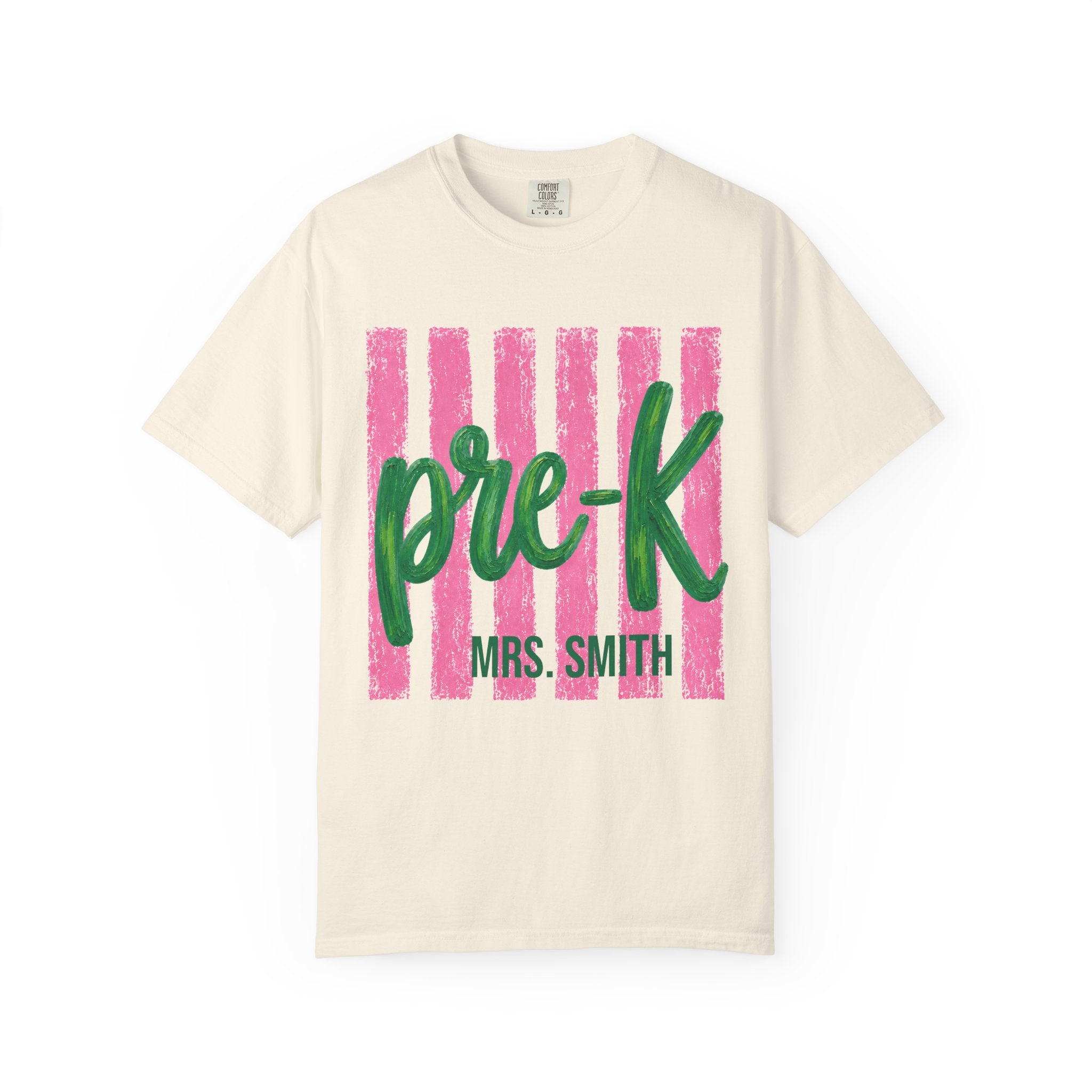 Personalized Pre-K Teacher Shirt | Pre K Grade Level Team Tee | Painted Script Back to School Shirt