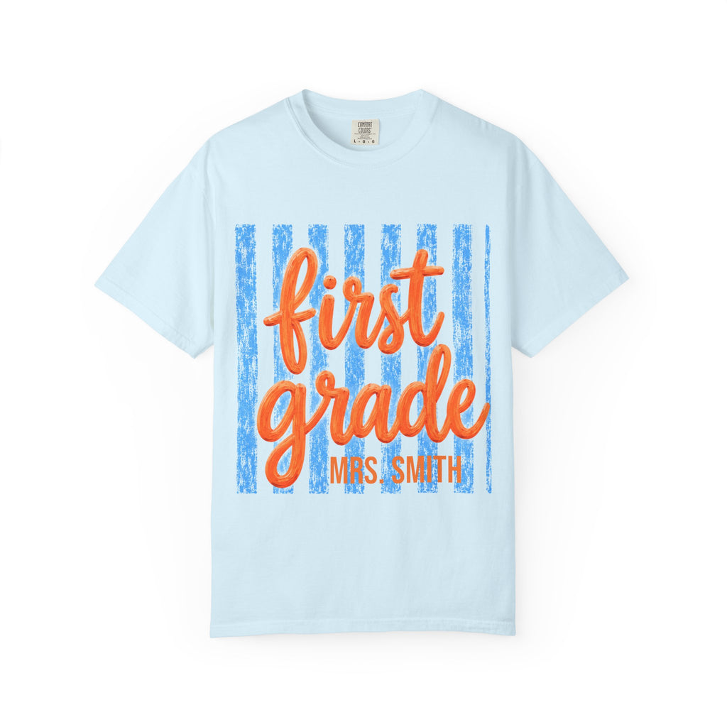 Personalized First Grade Teacher Shirt | 1st Grade Team Tee | Painted Script Back to School Shirt