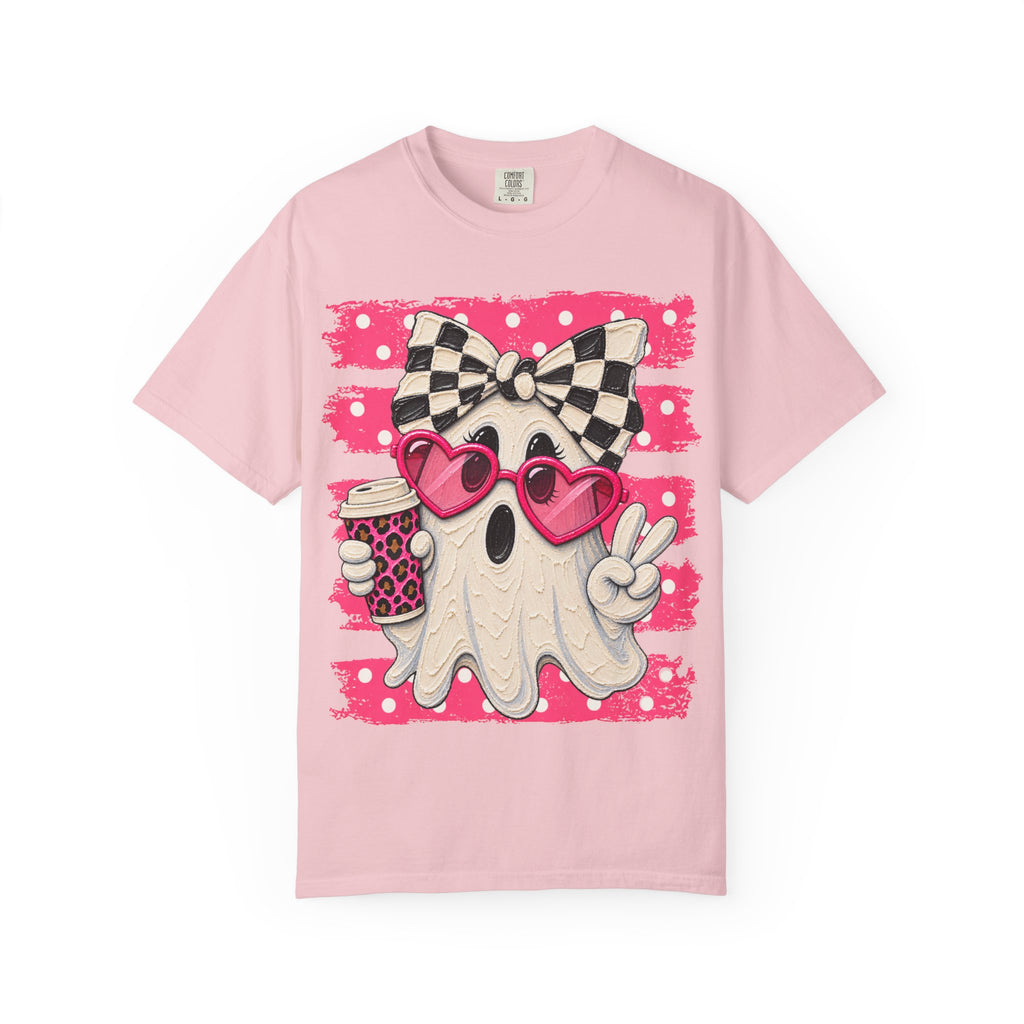 Pink Ghost Halloween Shirt | Cute Retro Comfort Colors Tee