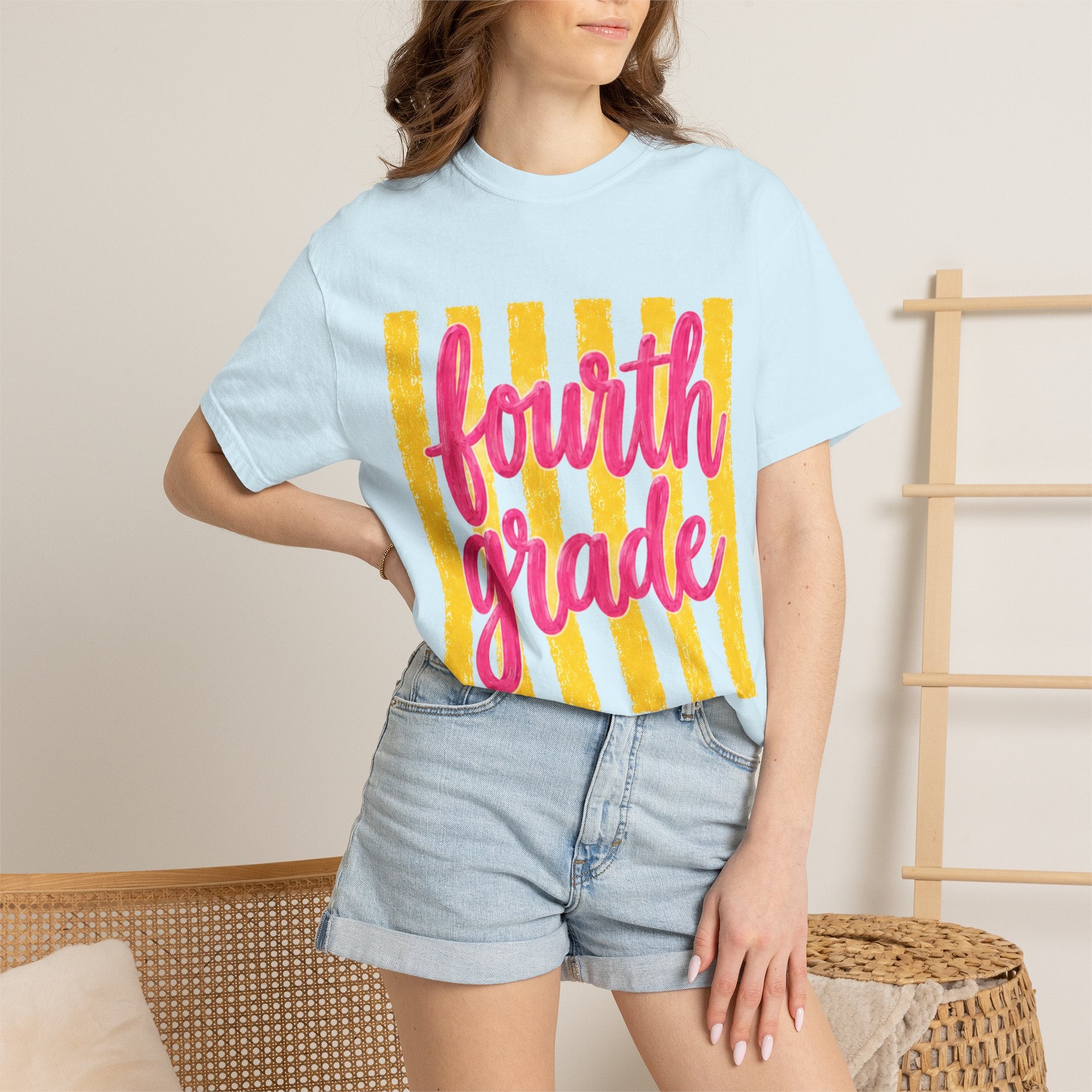 Fourth Grade Teacher Shirt | 4th Grade Team Tee | Painted Script Back to School Shirt