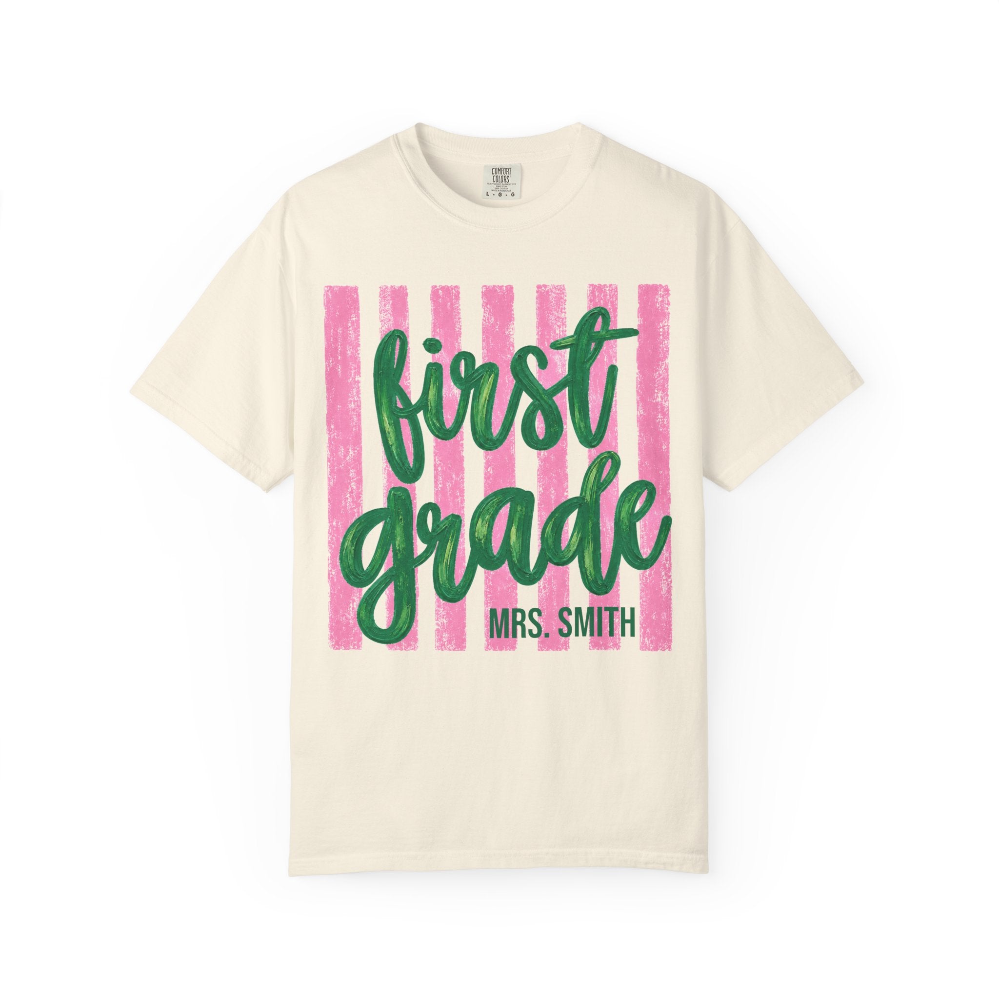Personalized First Grade Teacher Shirt | 1st Grade Team Tee | Painted Script Back to School Shirt