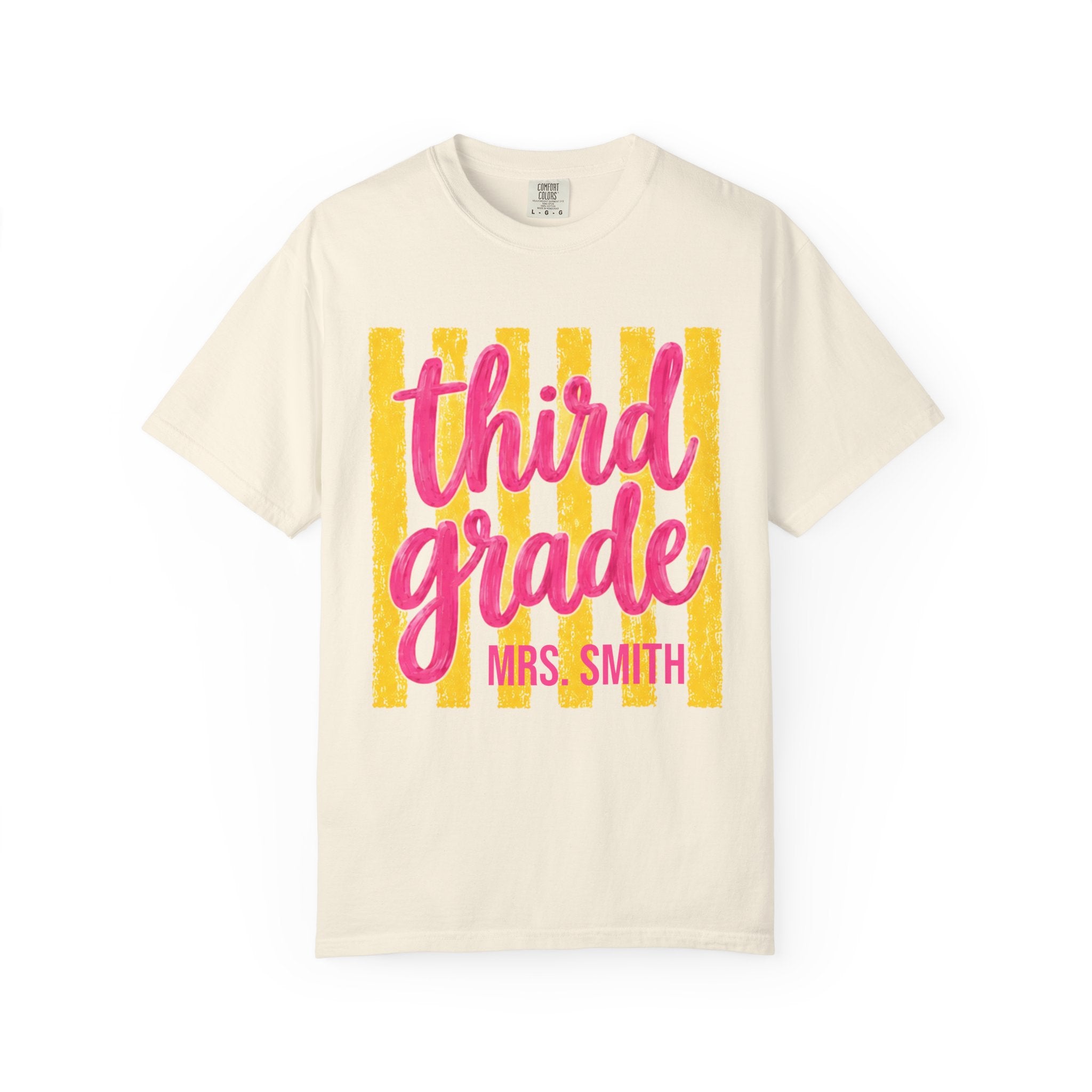 Personalized Third Grade Teacher Shirt | 3rd Grade Team Tee | Painted Script Back to School Shirt