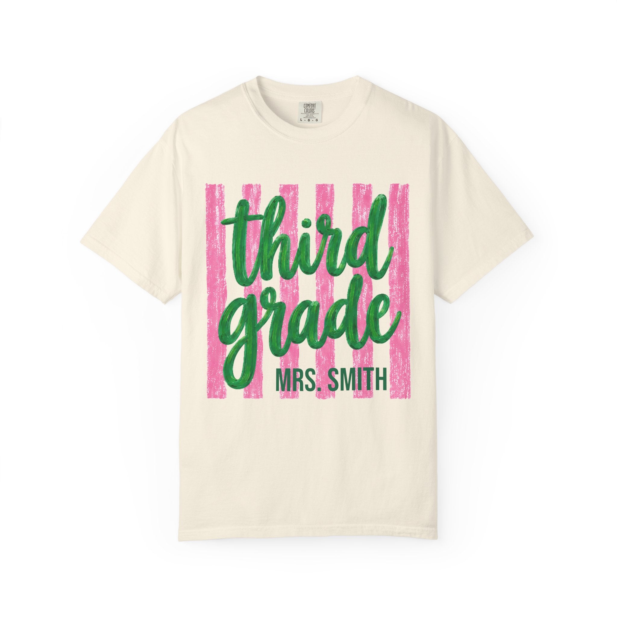 Personalized Third Grade Teacher Shirt | 3rd Grade Team Tee | Painted Script Back to School Shirt