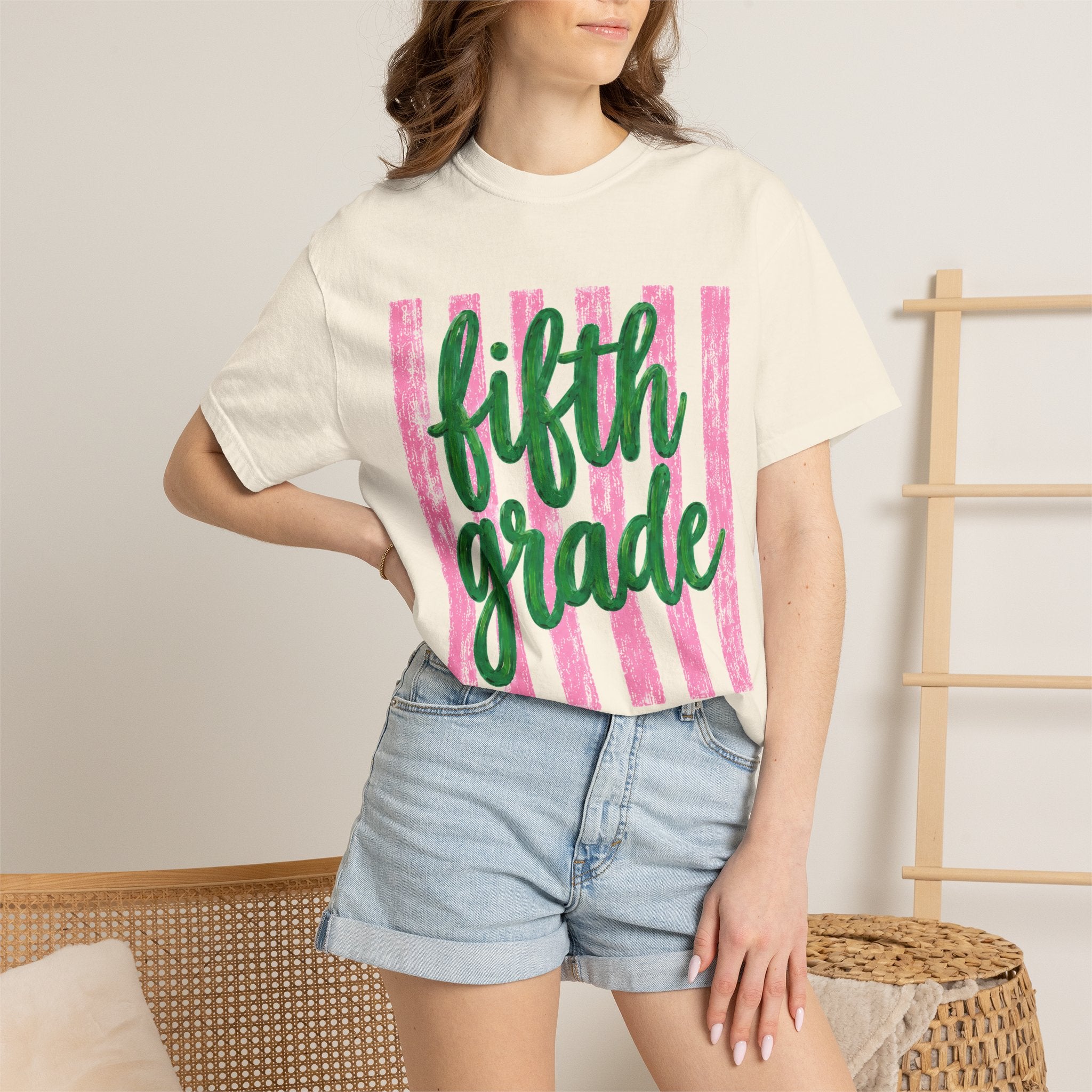 Fifth Grade Teacher Shirt | 5th Grade Team Tee | Painted Script Back to School Shirt