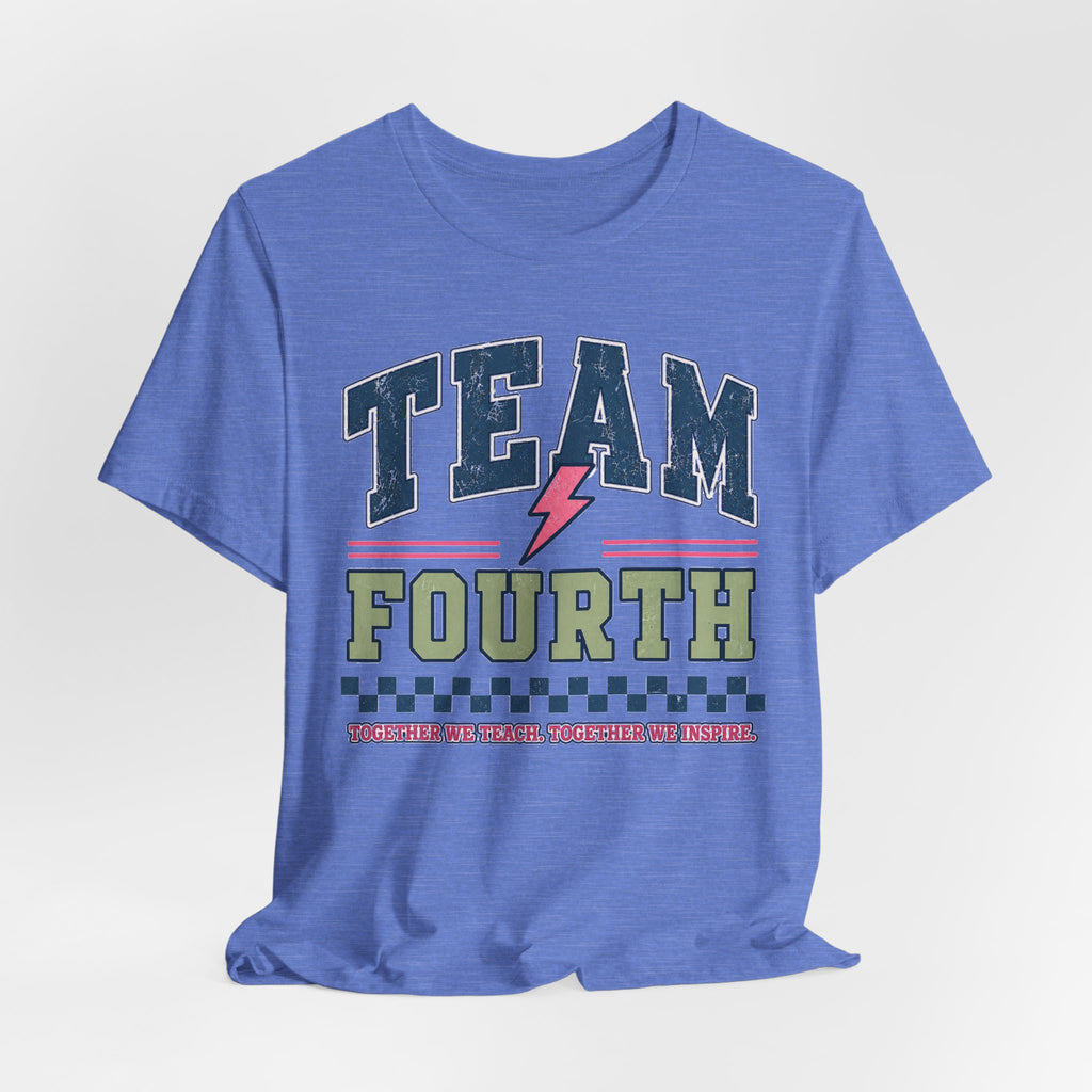 Fourth Grade Varsity Teacher Shirt | Custom Teacher Tee | Back to School Teacher Gift | Bella+Canvas 3001 Graphic T-Shirt