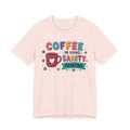 Coffee in Hand, Sanity Loading Tee | Funny Teacher Shirt | Relatable Graphic Tee | Morning Mood Shirt | Caffeine Humor