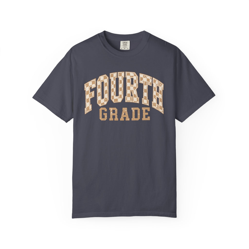 Fourth Grade Teacher Shirt | Retro Leopard Teacher Tee