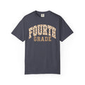 Fourth Grade Teacher Shirt | Retro Leopard Teacher Tee