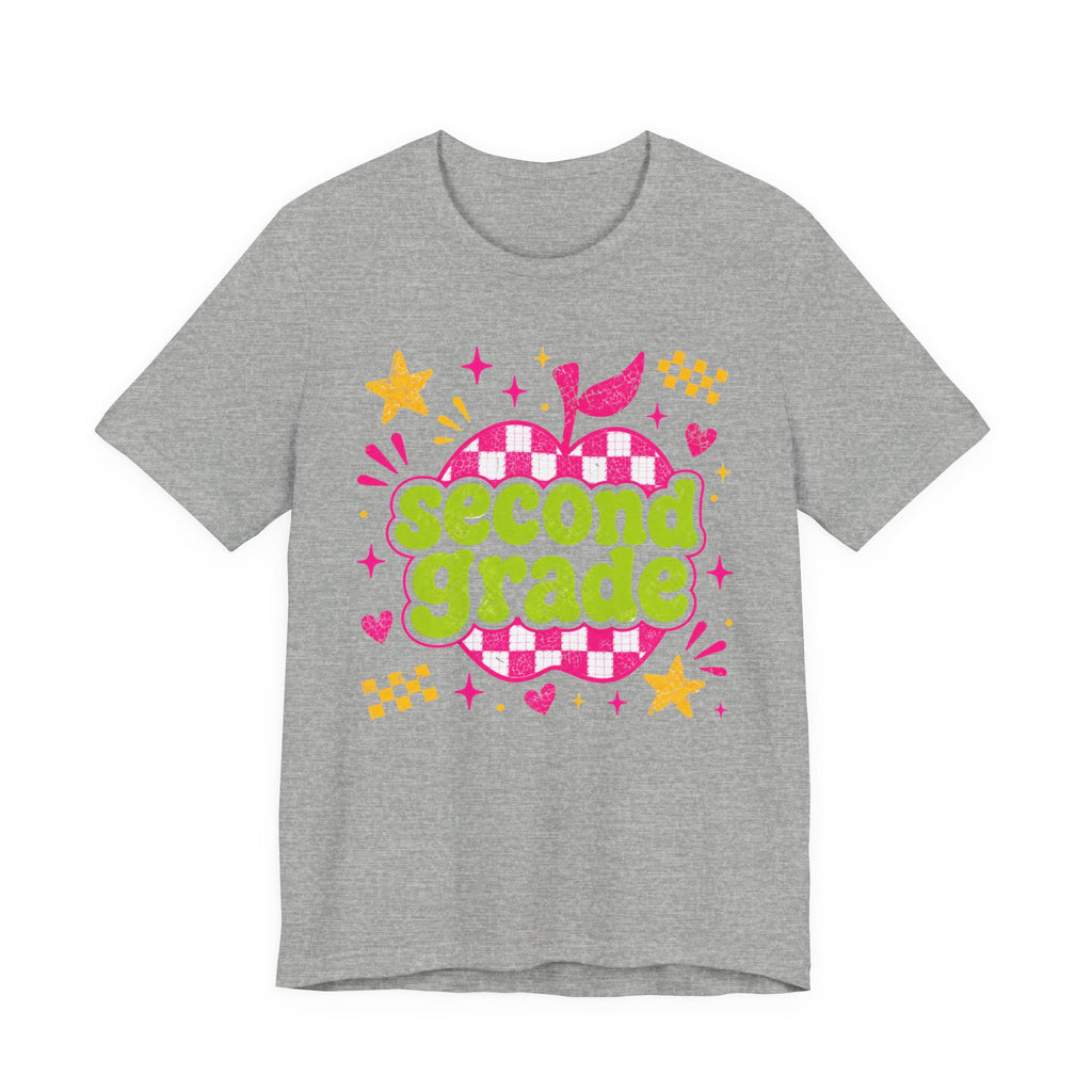 Second Grade eacher Shirt | Custom Teacher Tee | Back to School Teacher Gift | Bella+Canvas 3001 Graphic T-Shirt