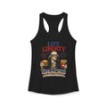 Life Liberty & Snacks | Vintage Fourth of July Women's Ideal Racerback Tank