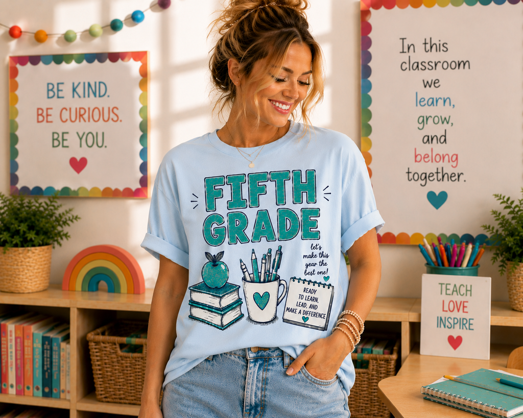 Fifth Grade Teacher Shirt | Cute Back to School Shirt