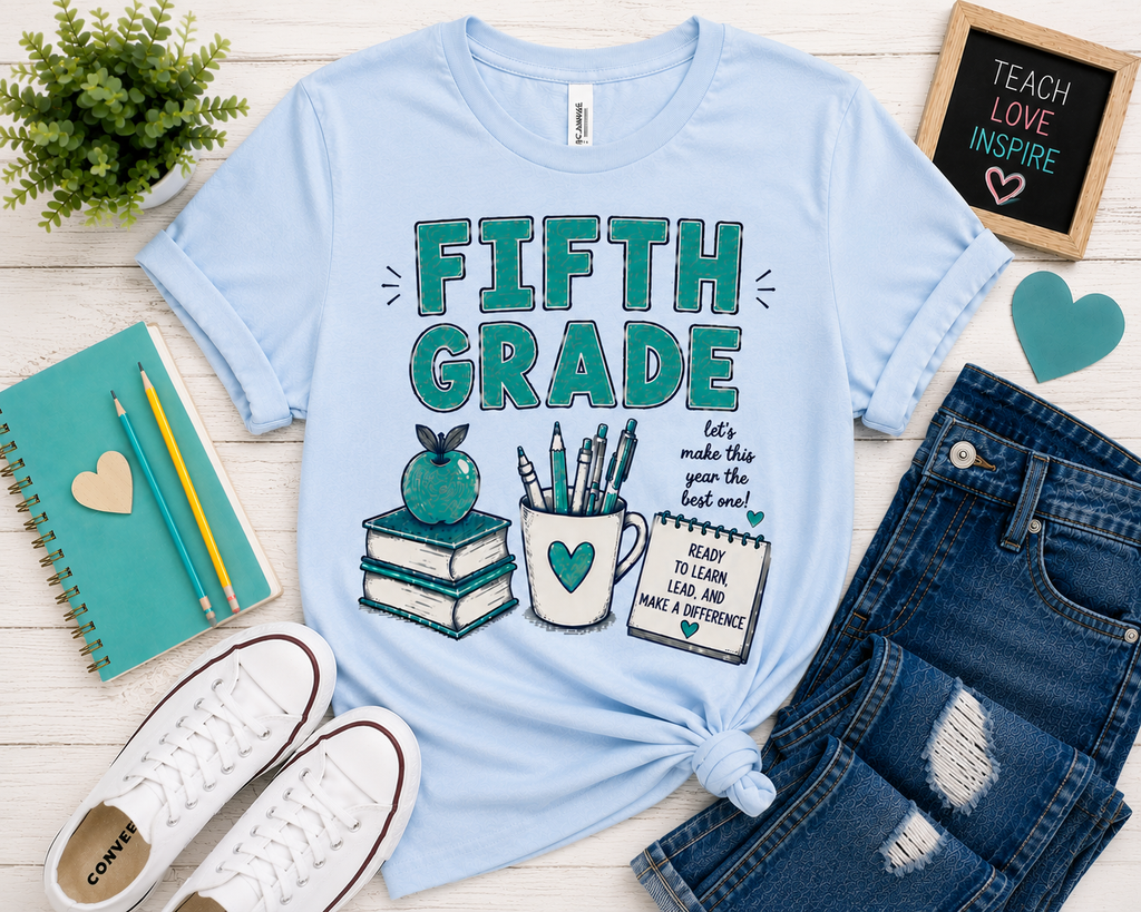 Fifth Grade Teacher Shirt | Cute Back to School Shirt