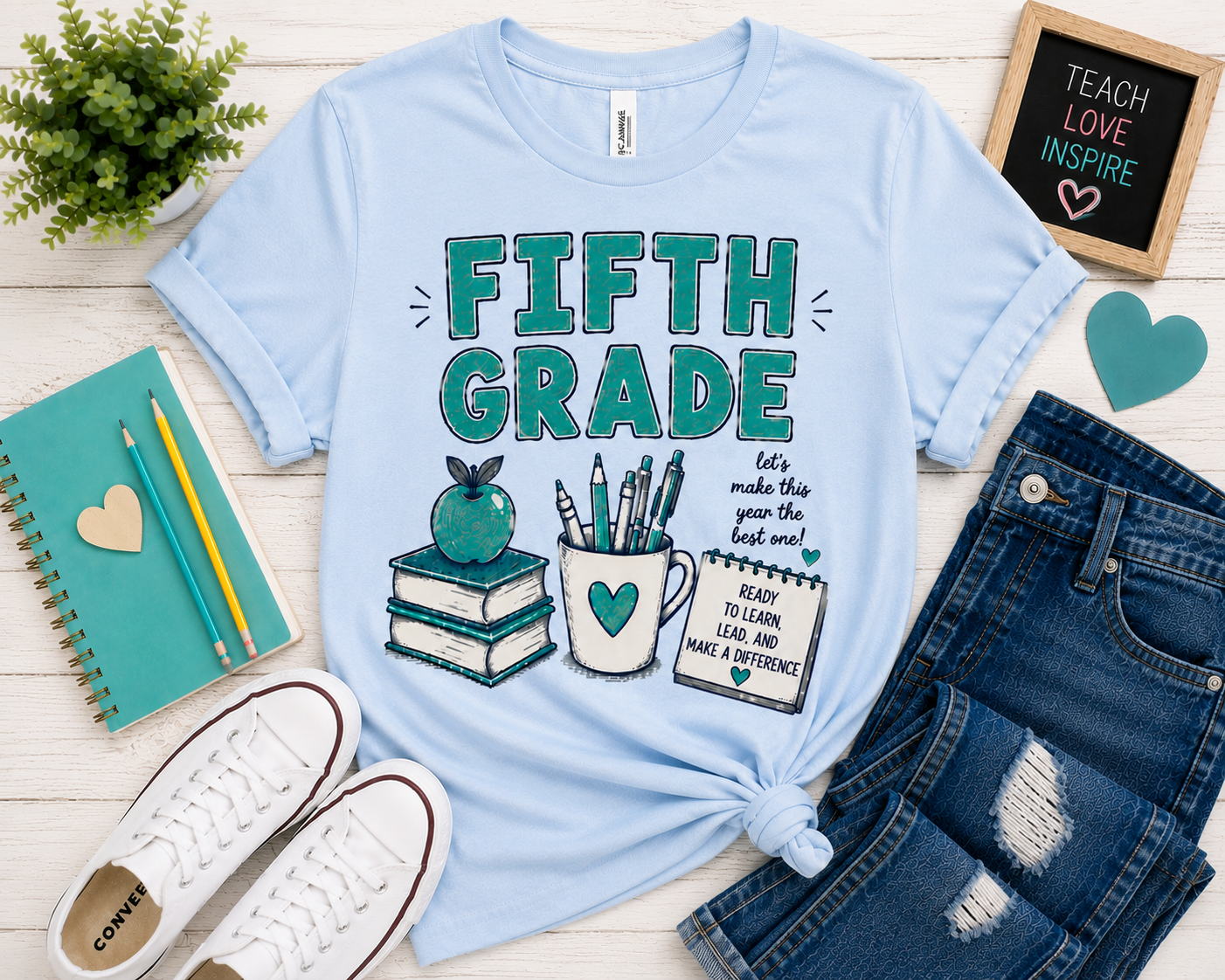 Fifth Grade Teacher Shirt | Cute Back to School Shirt