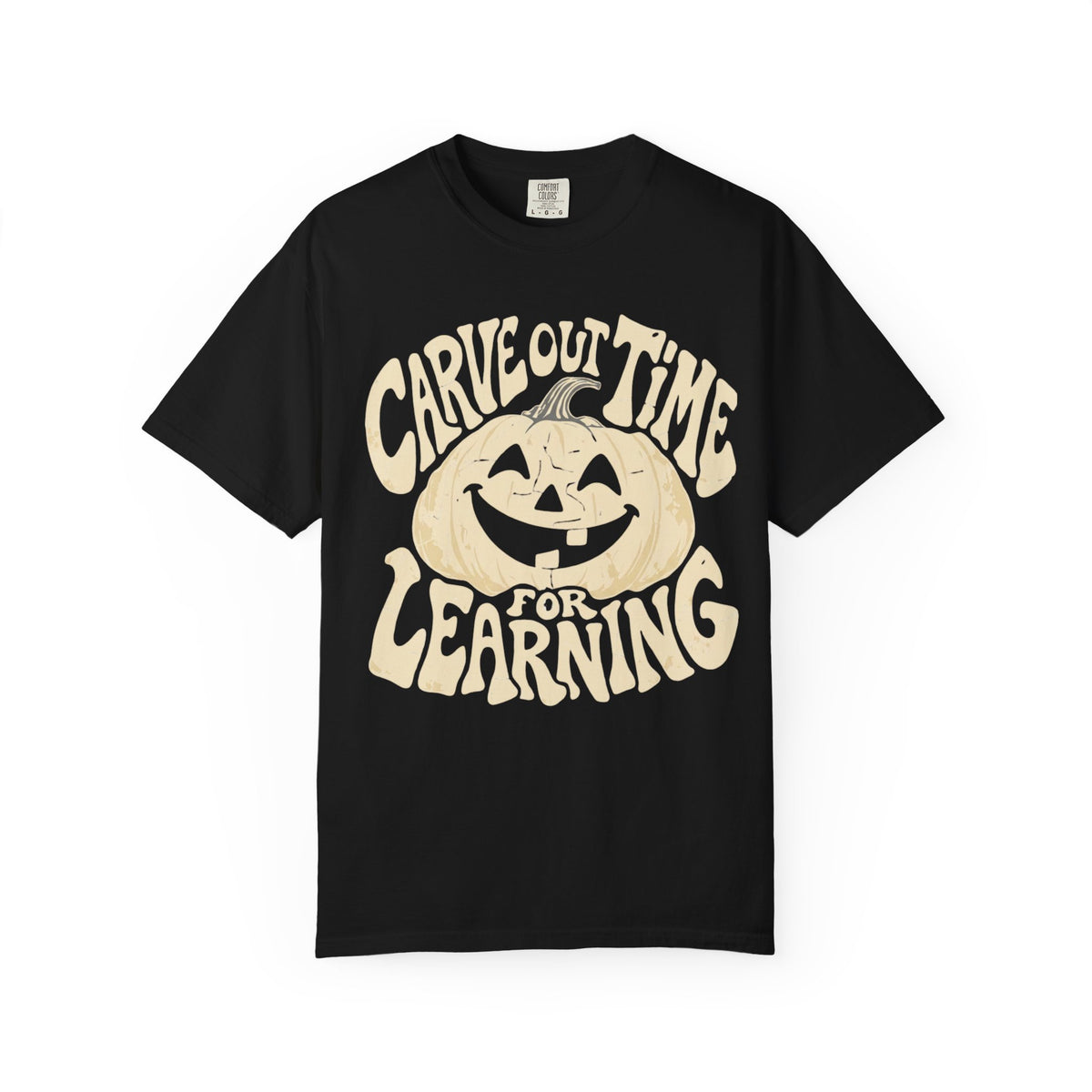 Carve Out Time for Learning Teacher Shirt | Retro Pumpkin Halloween Tee | Fall Teacher Comfort Colors® T-Shirt