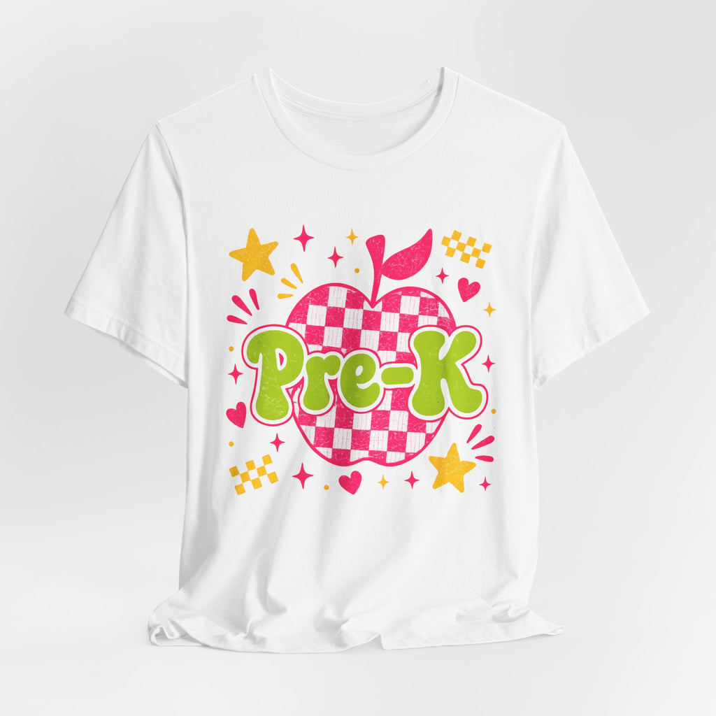 Retro Pre-K Teacher Shirt | Cute Checkerboard Teacher Tee | Back to School