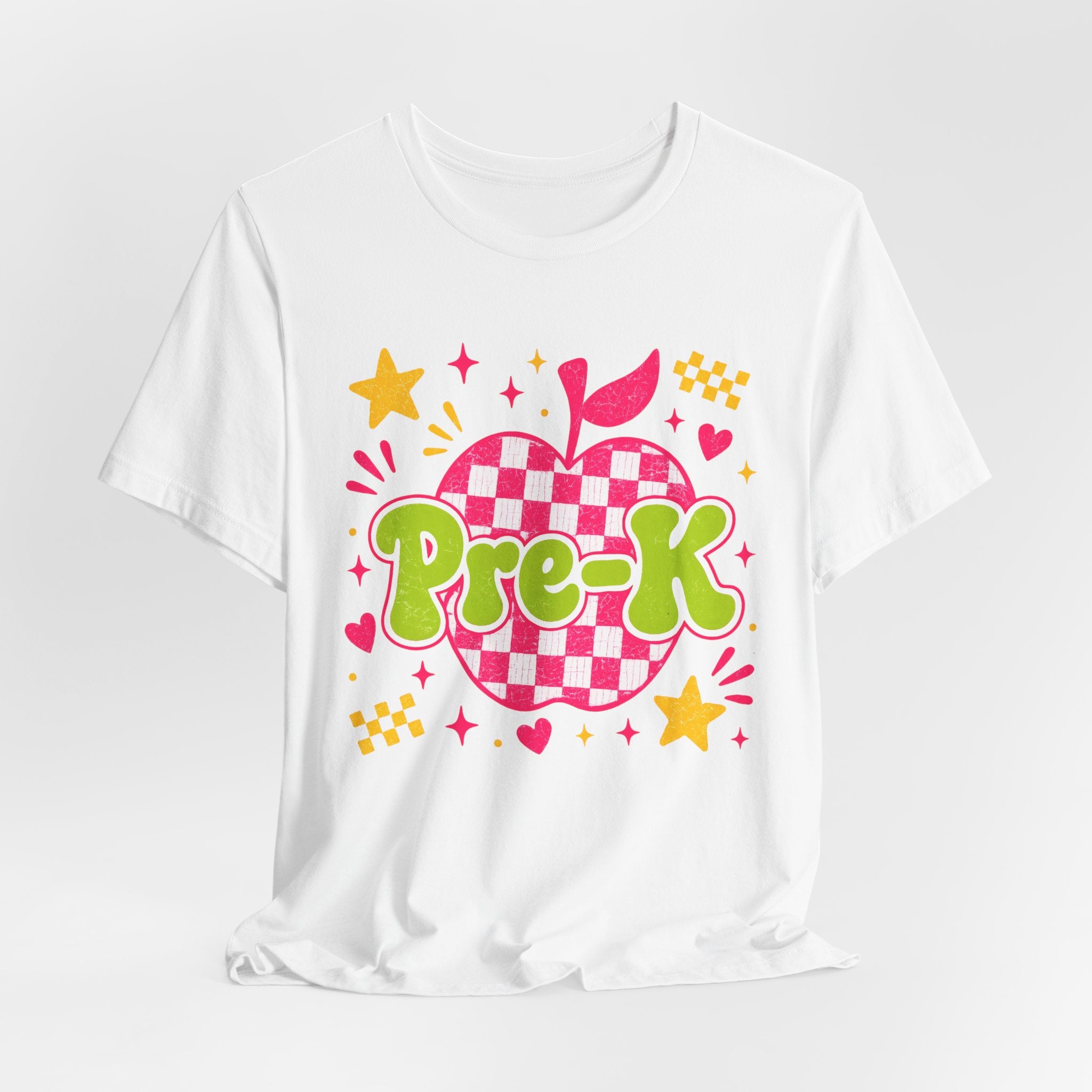 Retro Pre-K Teacher Shirt | Cute Checkerboard Teacher Tee | Back to School