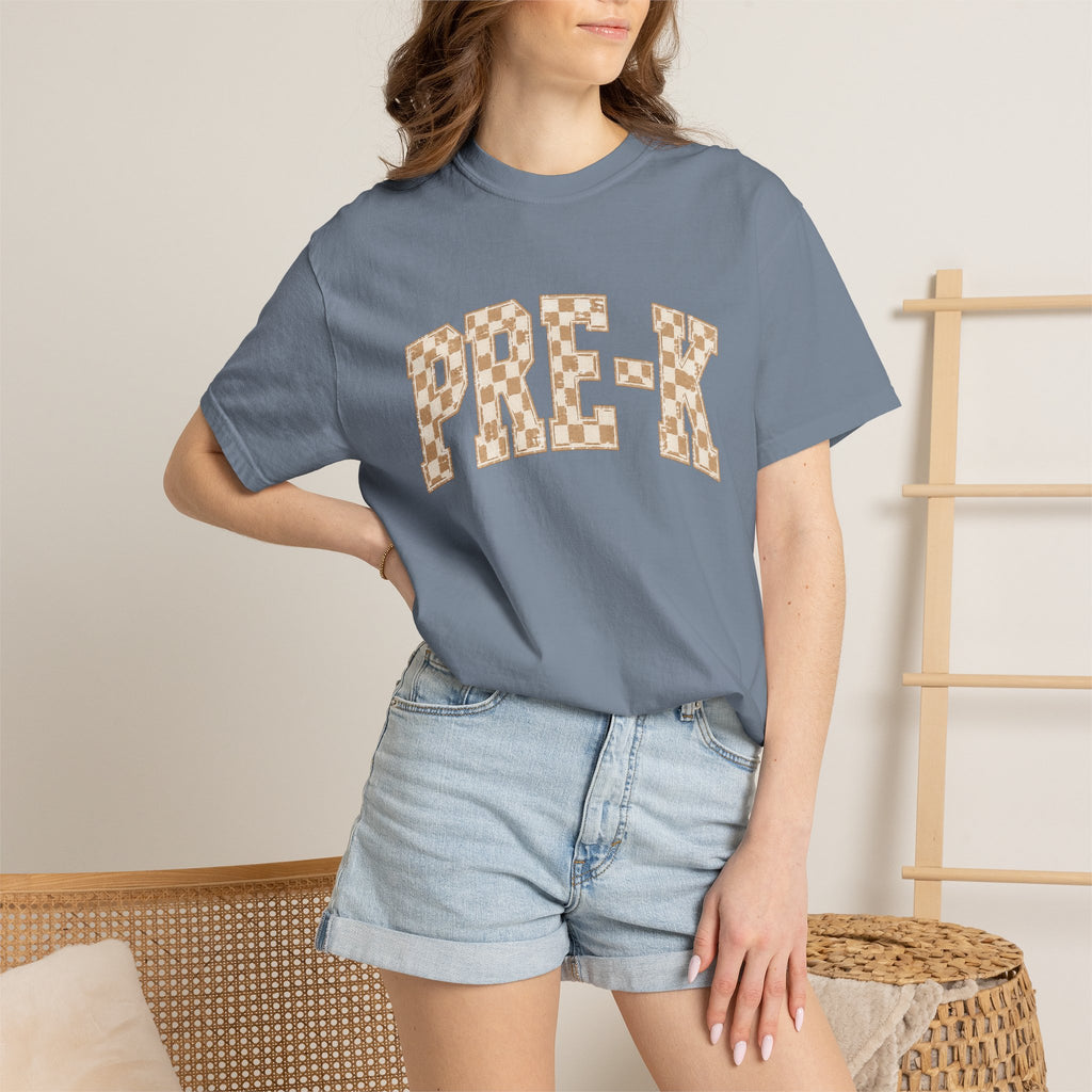 Pre-K Teacher Shirt | Retro Leopard Teacher Tee