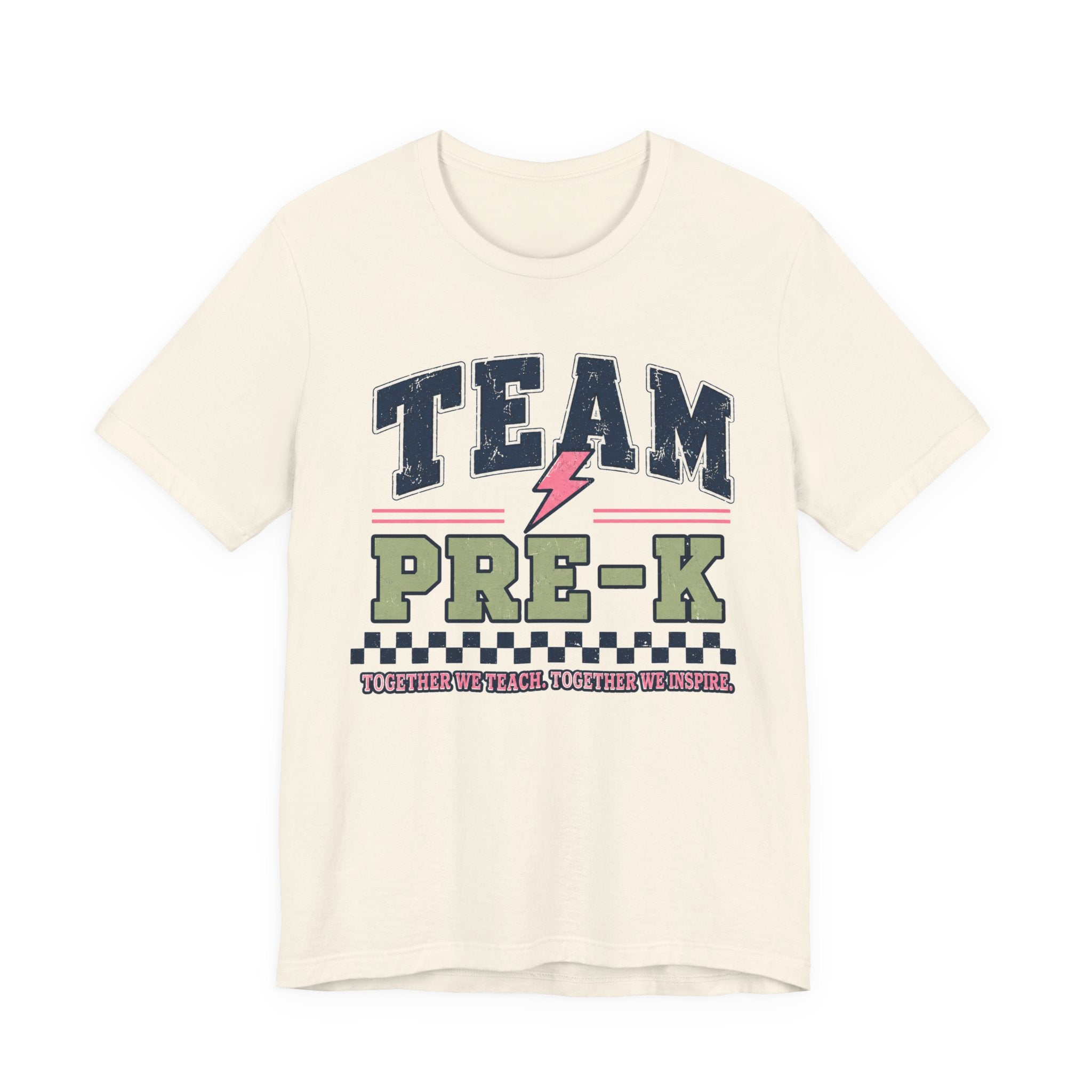 Pre-K Varsity Teacher Shirt | Custom Teacher Tee | Back to School Teacher Gift | Bella+Canvas 3001 Graphic T-Shirt