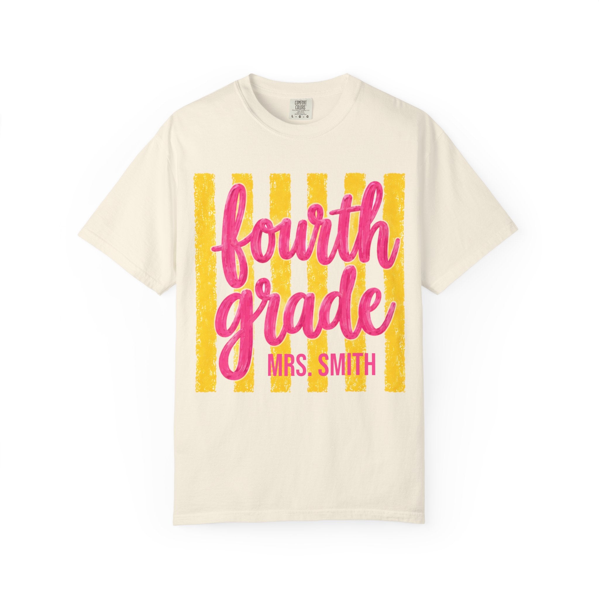 Personalized Fourth Grade Teacher Shirt | 4th Grade Team Tee | Painted Script Back to School Shirt