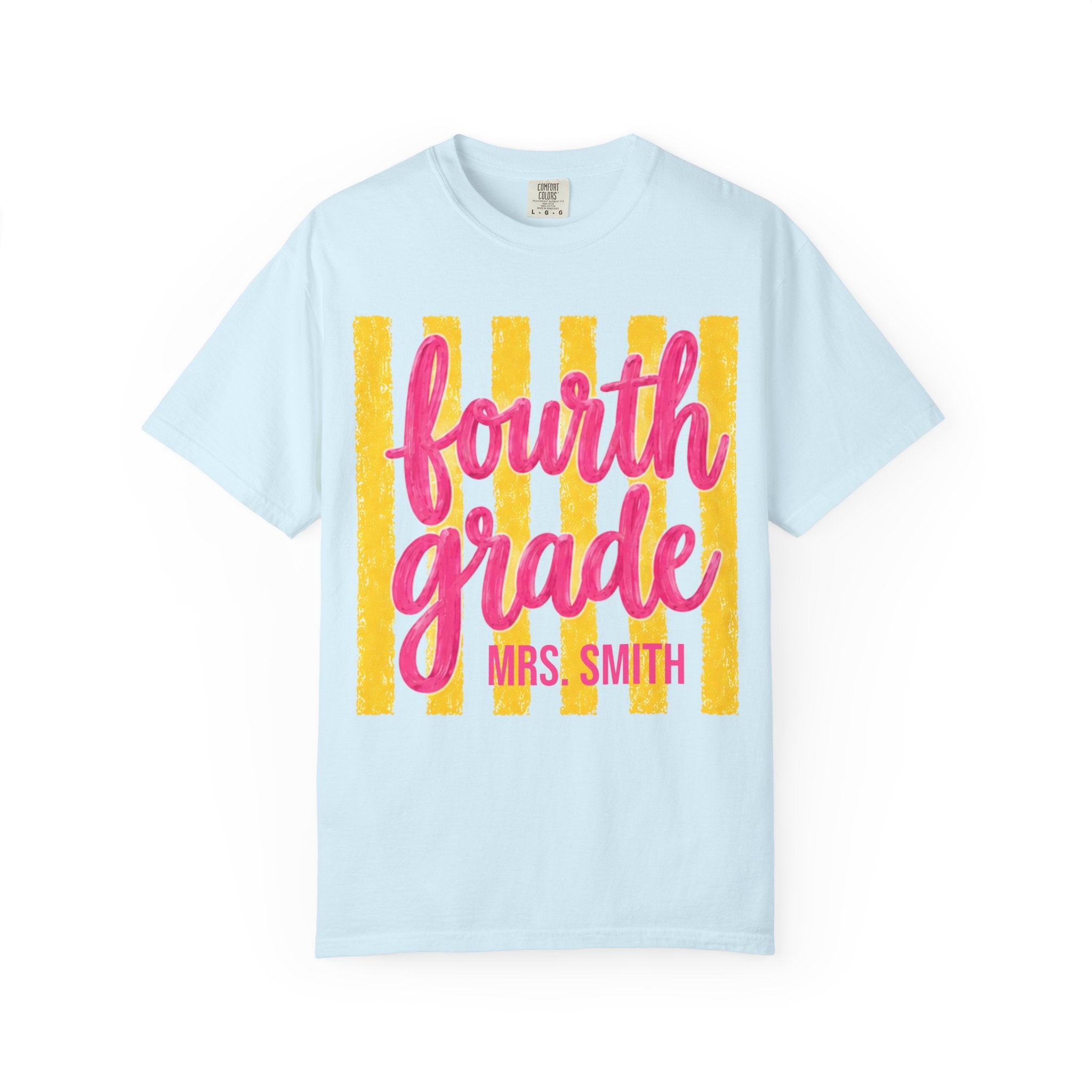 Personalized Fourth Grade Teacher Shirt | 4th Grade Team Tee | Painted Script Back to School Shirt