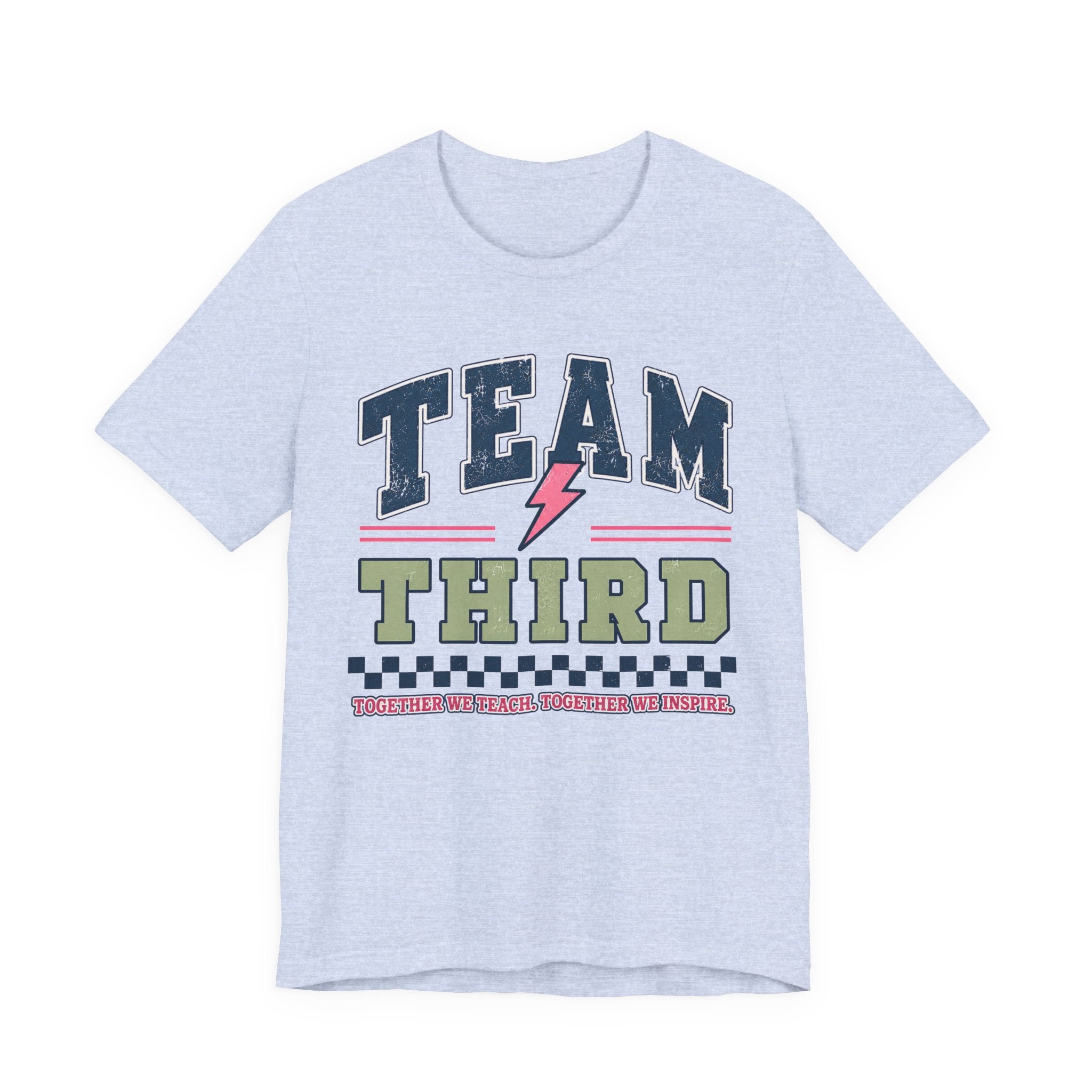 Third Grade Varsity Teacher Shirt | Custom Teacher Tee | Back to School Teacher Gift | Bella+Canvas 3001 Graphic T-Shirt