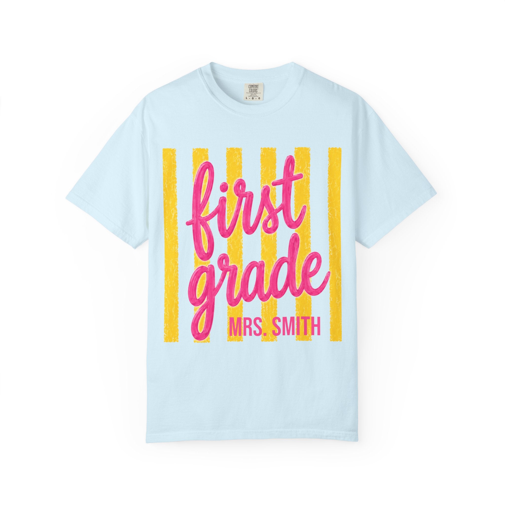 Personalized First Grade Teacher Shirt | 1st Grade Team Tee | Painted Script Back to School Shirt