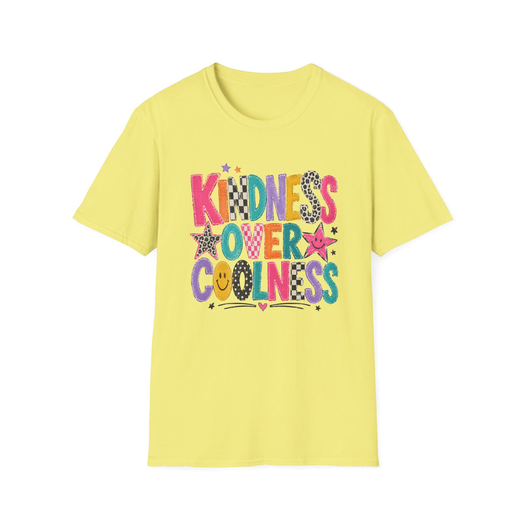 Kindness Over Coolness Teacher Shirt | Retro Back to School Tee | Positive School Shirt