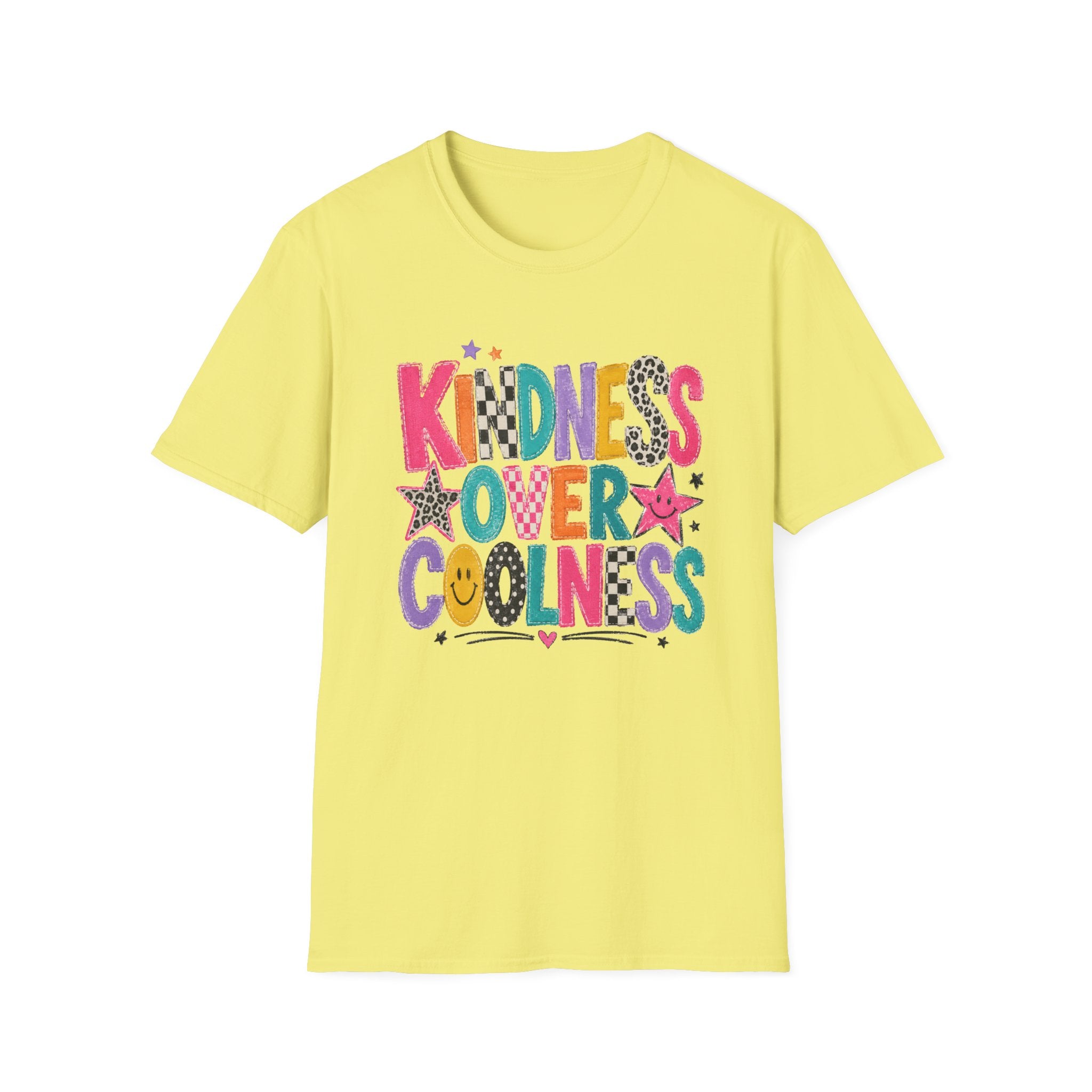 Kindness Over Coolness Teacher Shirt | Retro Back to School Tee | Positive School Shirt