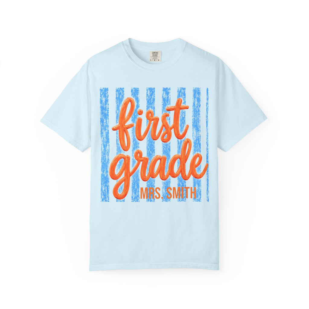 Personalized First Grade Teacher Shirt | 1st Grade Team Tee | Painted Script Back to School Shirt