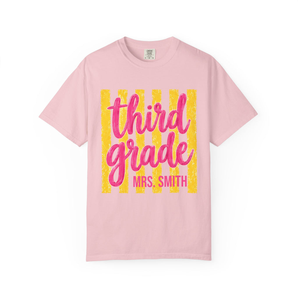 Personalized Third Grade Teacher Shirt | 3rd Grade Team Tee | Painted Script Back to School Shirt