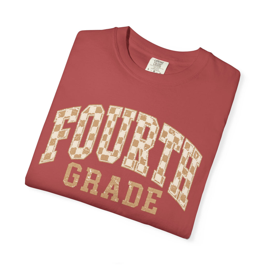 Fourth Grade Teacher Shirt | Retro Leopard Teacher Tee