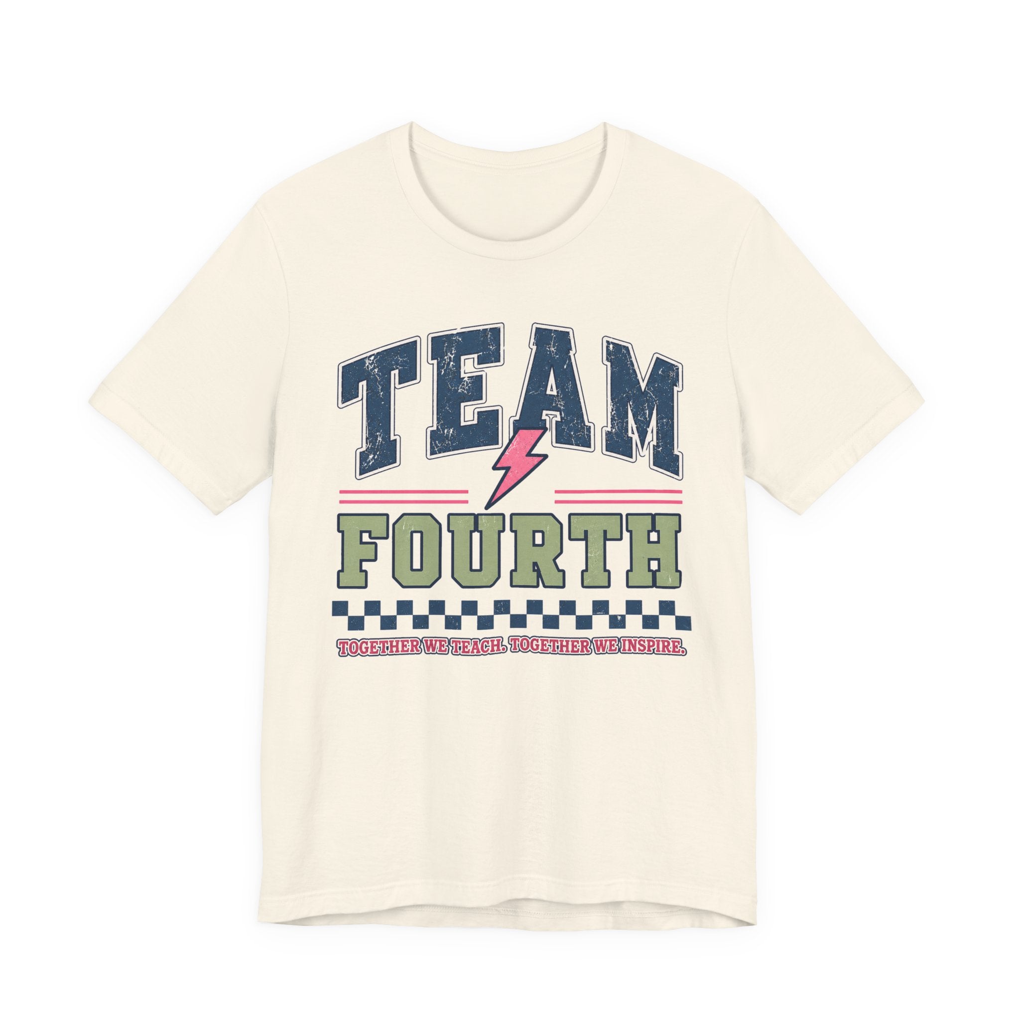 Fourth Grade Varsity Teacher Shirt | Custom Teacher Tee | Back to School Teacher Gift | Bella+Canvas 3001 Graphic T-Shirt
