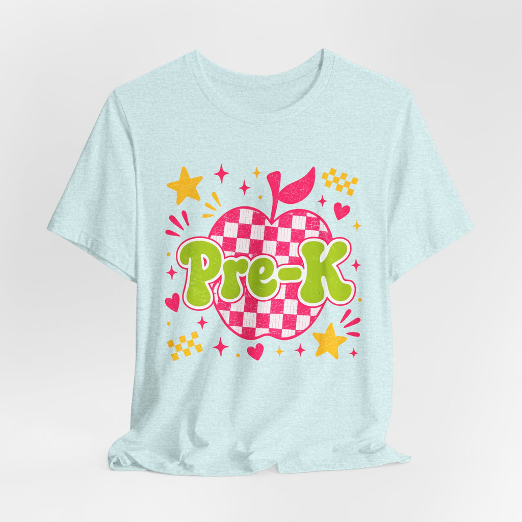 Retro Pre-K Teacher Shirt | Cute Checkerboard Teacher Tee | Back to School