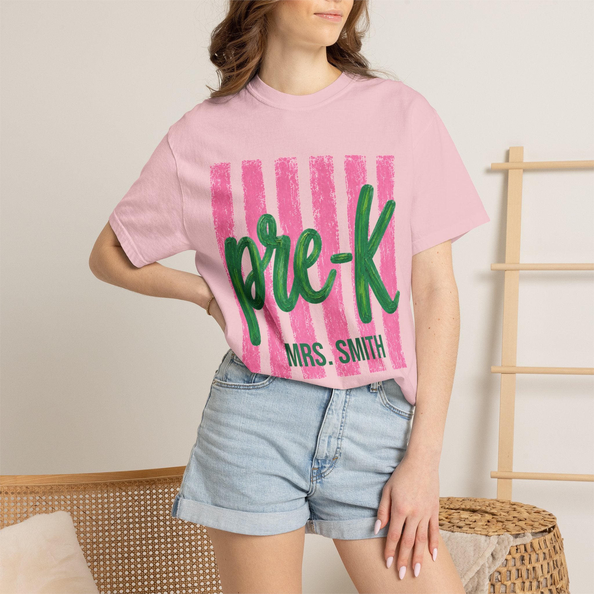 Personalized Pre-K Teacher Shirt | Pre K Grade Level Team Tee | Painted Script Back to School Shirt