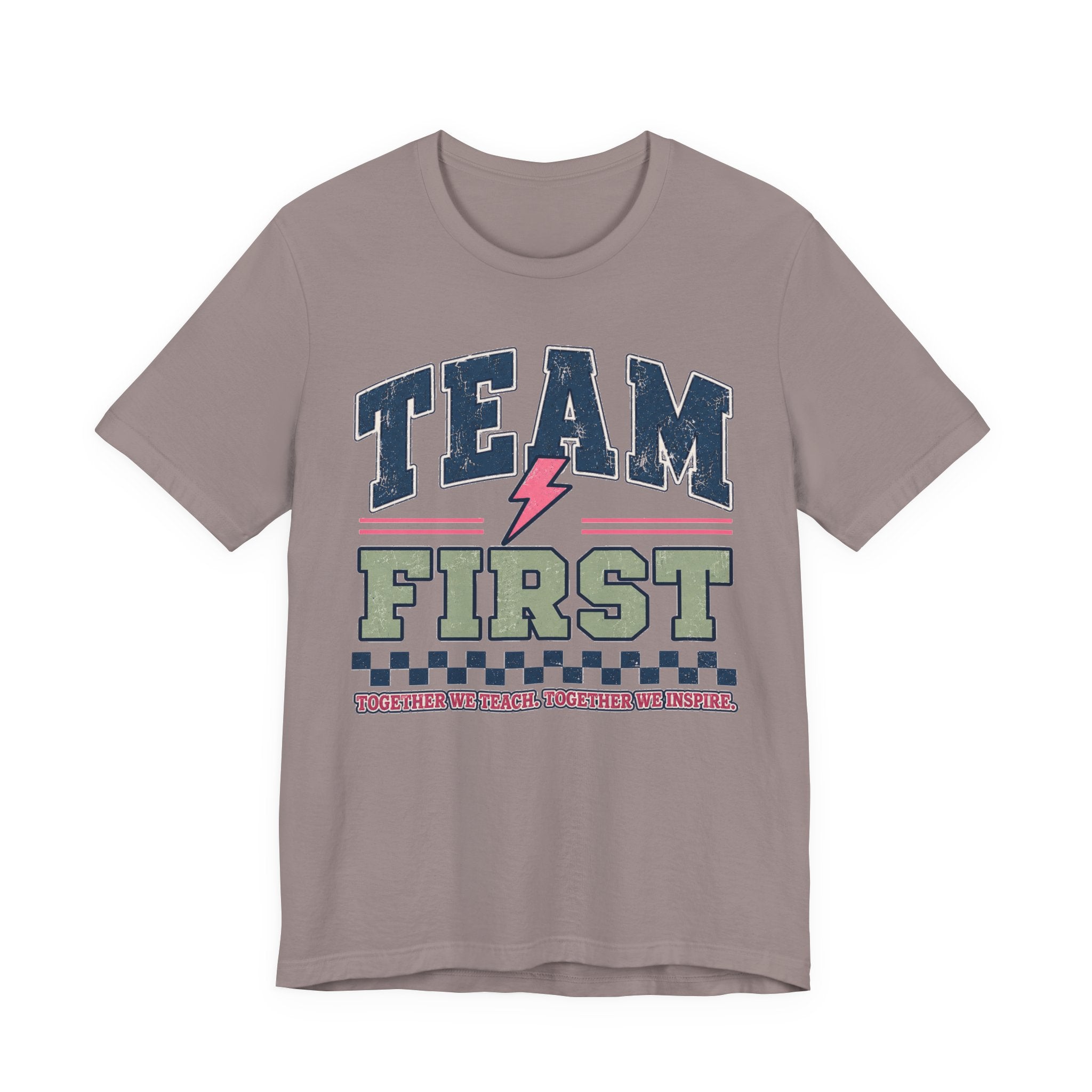 First Grade Varsity Teacher Shirt | Custom Teacher Tee | Back to School Teacher Gift | Bella+Canvas 3001 Graphic T-Shirt