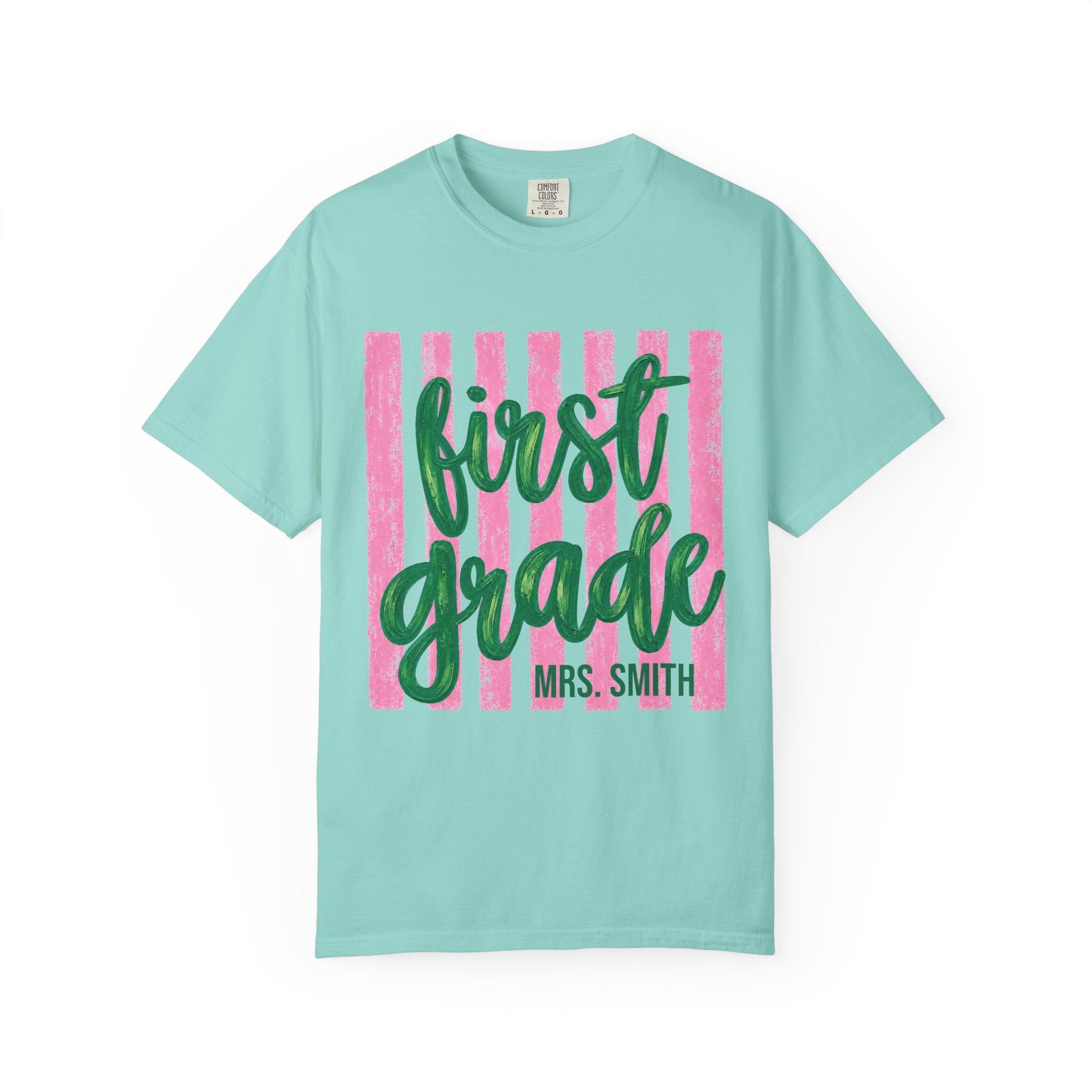 Personalized First Grade Teacher Shirt | 1st Grade Team Tee | Painted Script Back to School Shirt