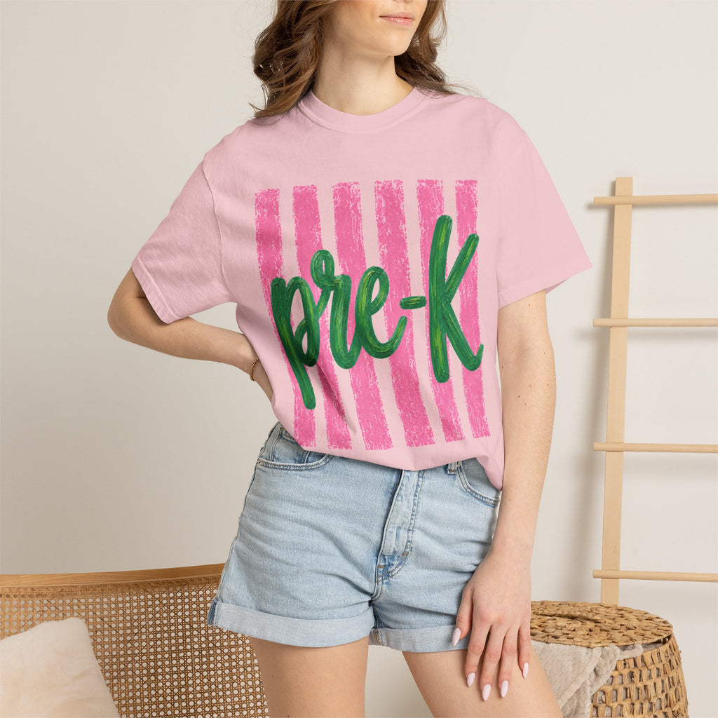 Pre-K Teacher Shirt | Pre K Grade Level Team Tee | Painted Script Back to School Shirt