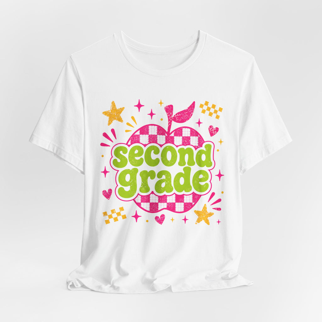 Second Grade eacher Shirt | Custom Teacher Tee | Back to School Teacher Gift | Bella+Canvas 3001 Graphic T-Shirt