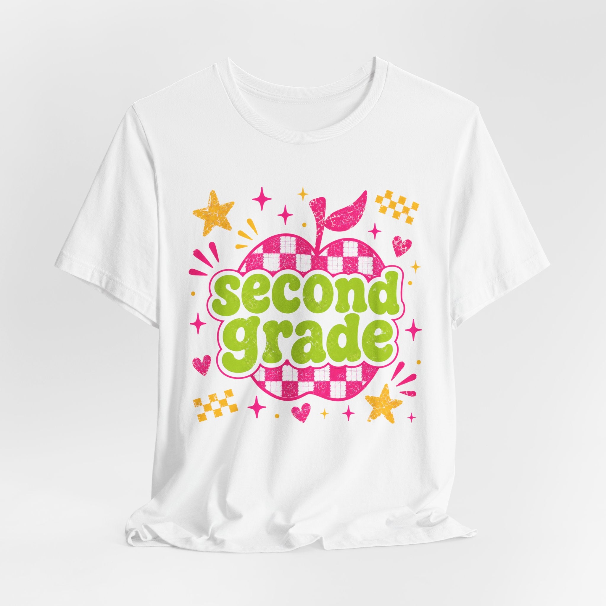 Second Grade eacher Shirt | Custom Teacher Tee | Back to School Teacher Gift | Bella+Canvas 3001 Graphic T-Shirt