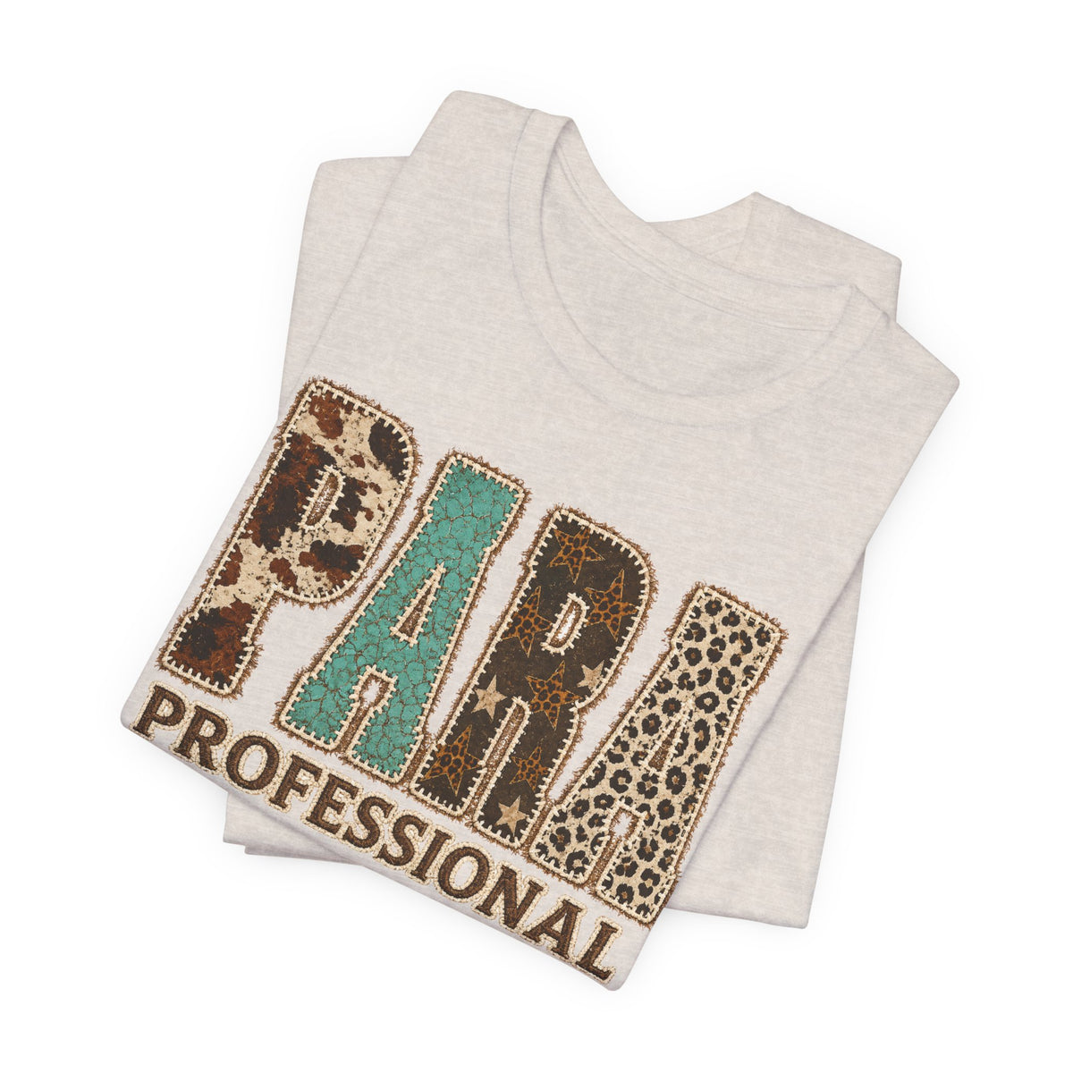 Personalized Para Professional Shirt | Custom Name Paraprofessional Tee | Faux Embroidered Appliqué Teacher Assistant Shirt |
