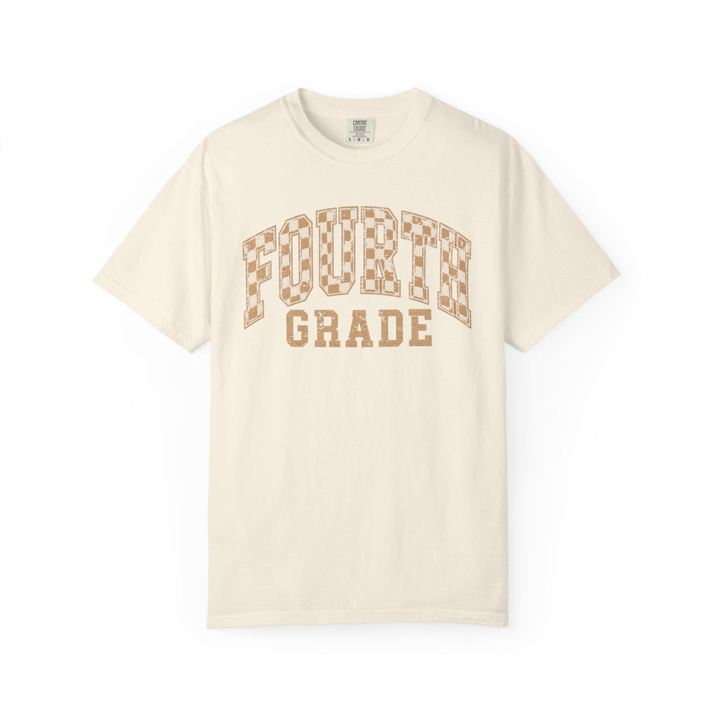 Fourth Grade Teacher Shirt | Retro Leopard Teacher Tee