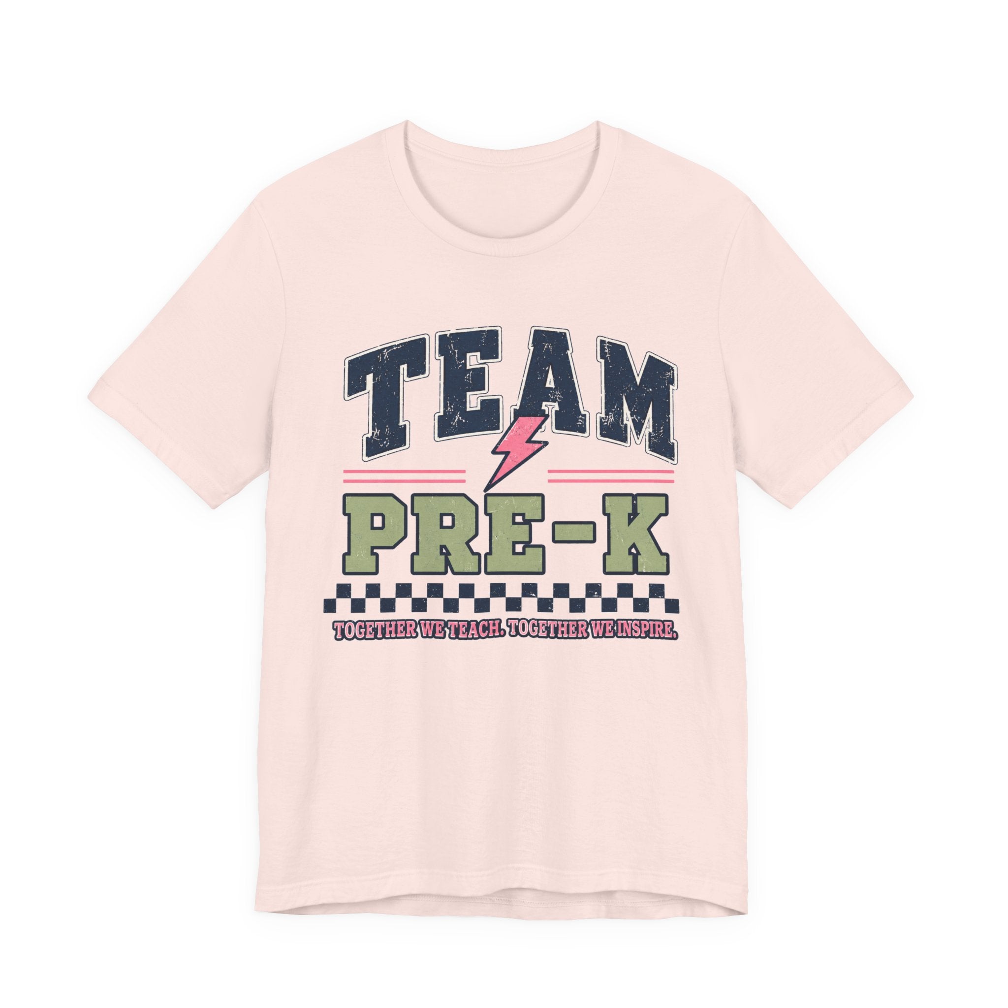 Pre-K Varsity Teacher Shirt | Custom Teacher Tee | Back to School Teacher Gift | Bella+Canvas 3001 Graphic T-Shirt