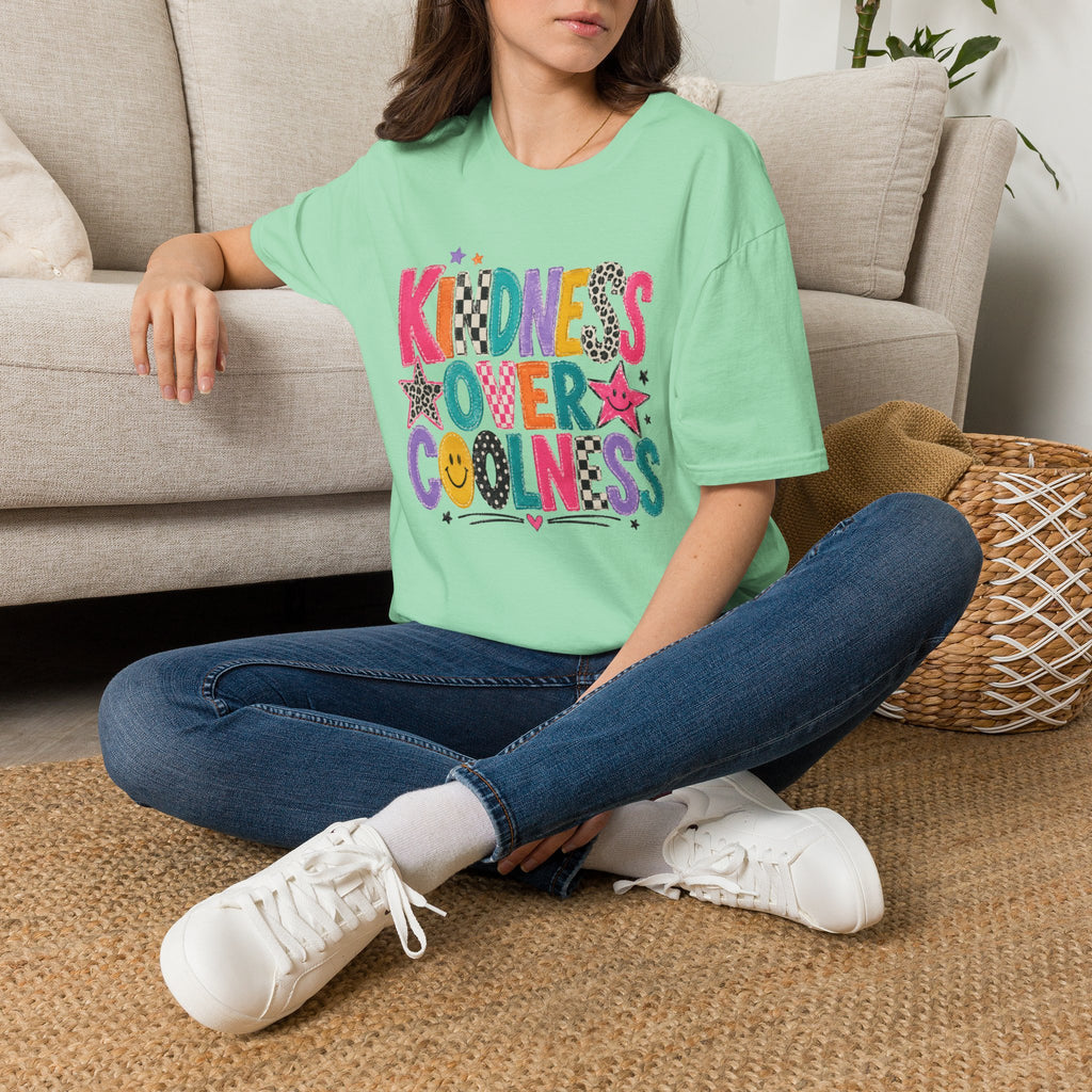 Kindness Over Coolness Teacher Shirt | Retro Back to School Tee | Positive School Shirt