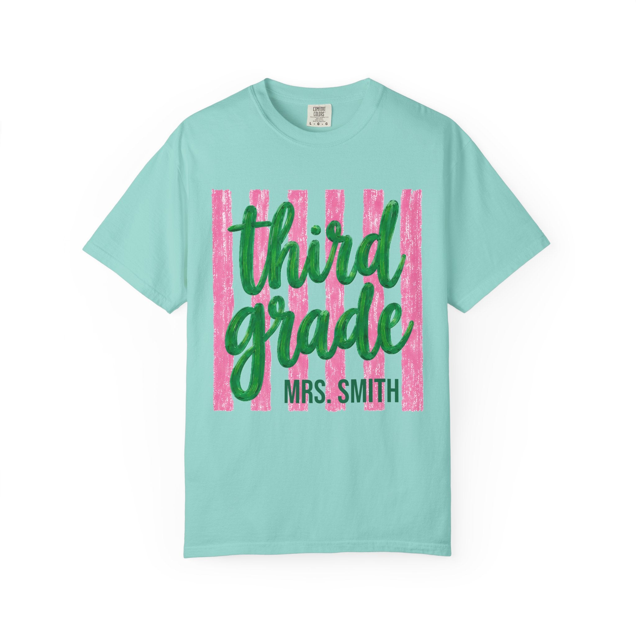 Personalized Third Grade Teacher Shirt | 3rd Grade Team Tee | Painted Script Back to School Shirt