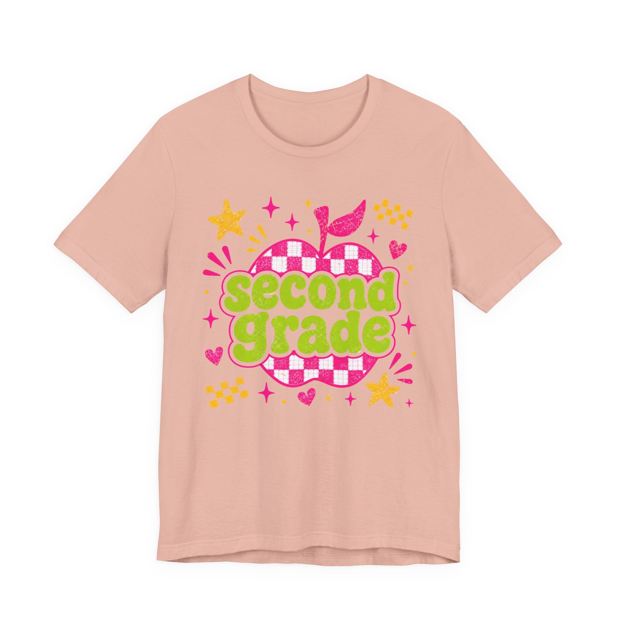 Second Grade eacher Shirt | Custom Teacher Tee | Back to School Teacher Gift | Bella+Canvas 3001 Graphic T-Shirt