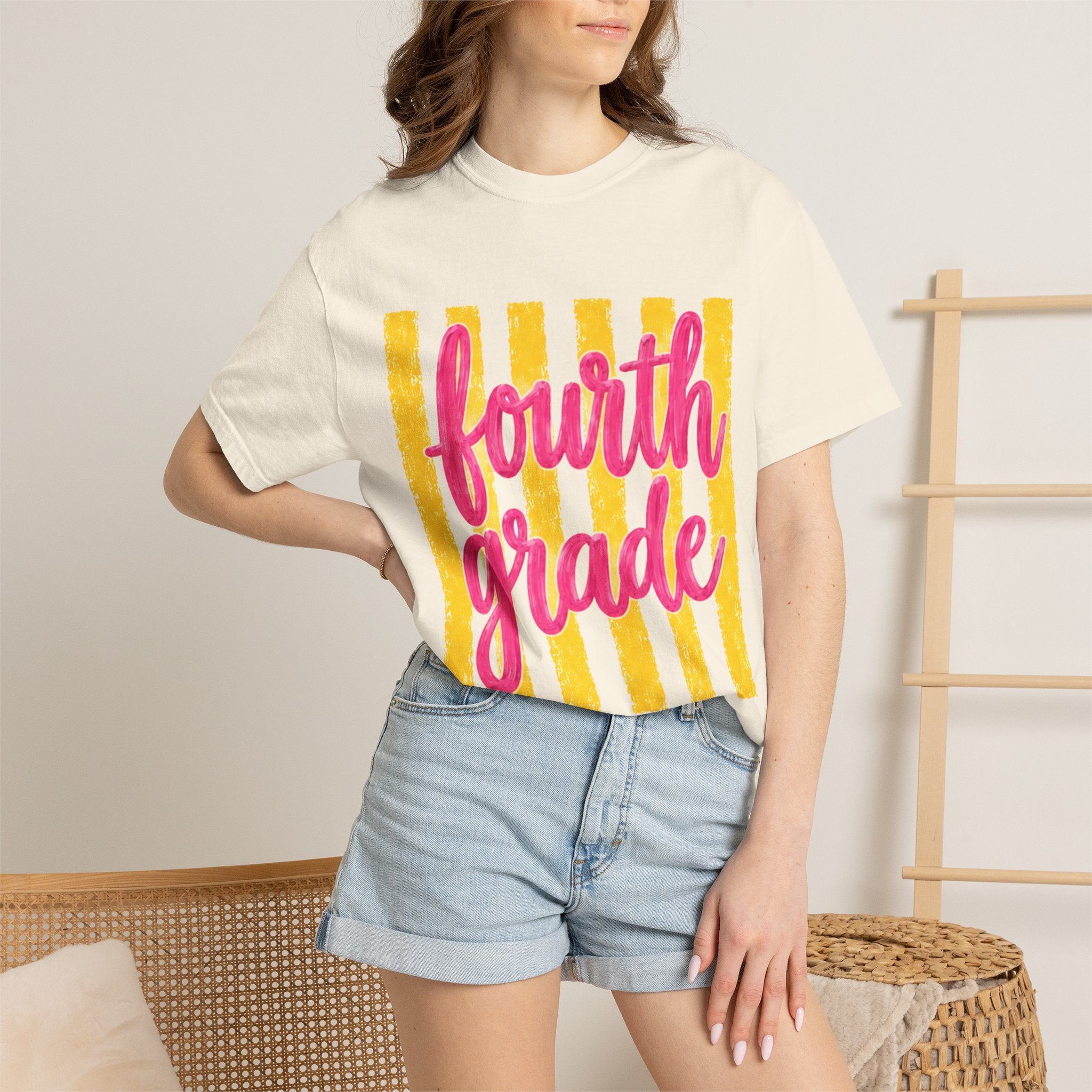 Fourth Grade Teacher Shirt | 4th Grade Team Tee | Painted Script Back to School Shirt