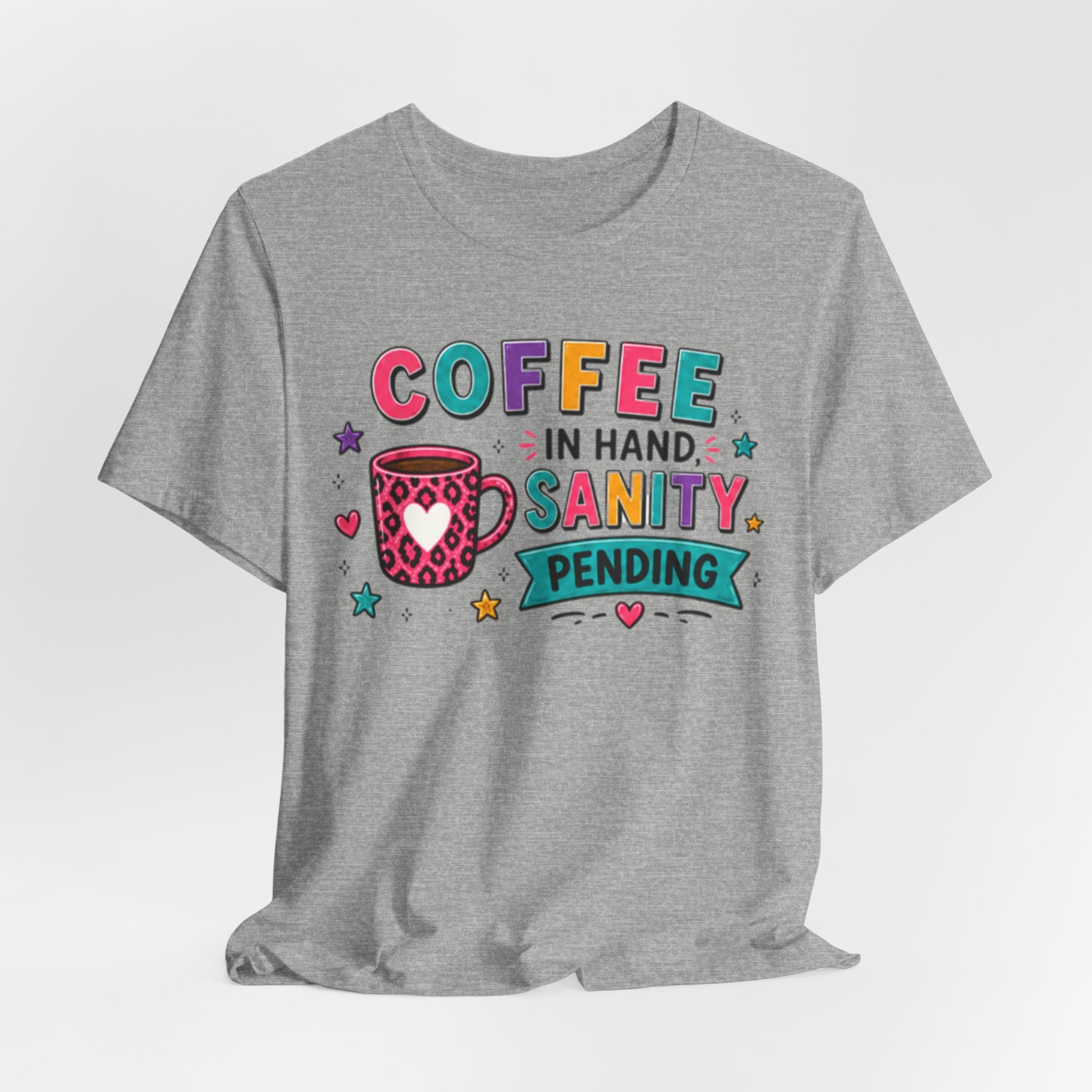 Coffee in Hand, Sanity Loading Tee | Funny Teacher Shirt
