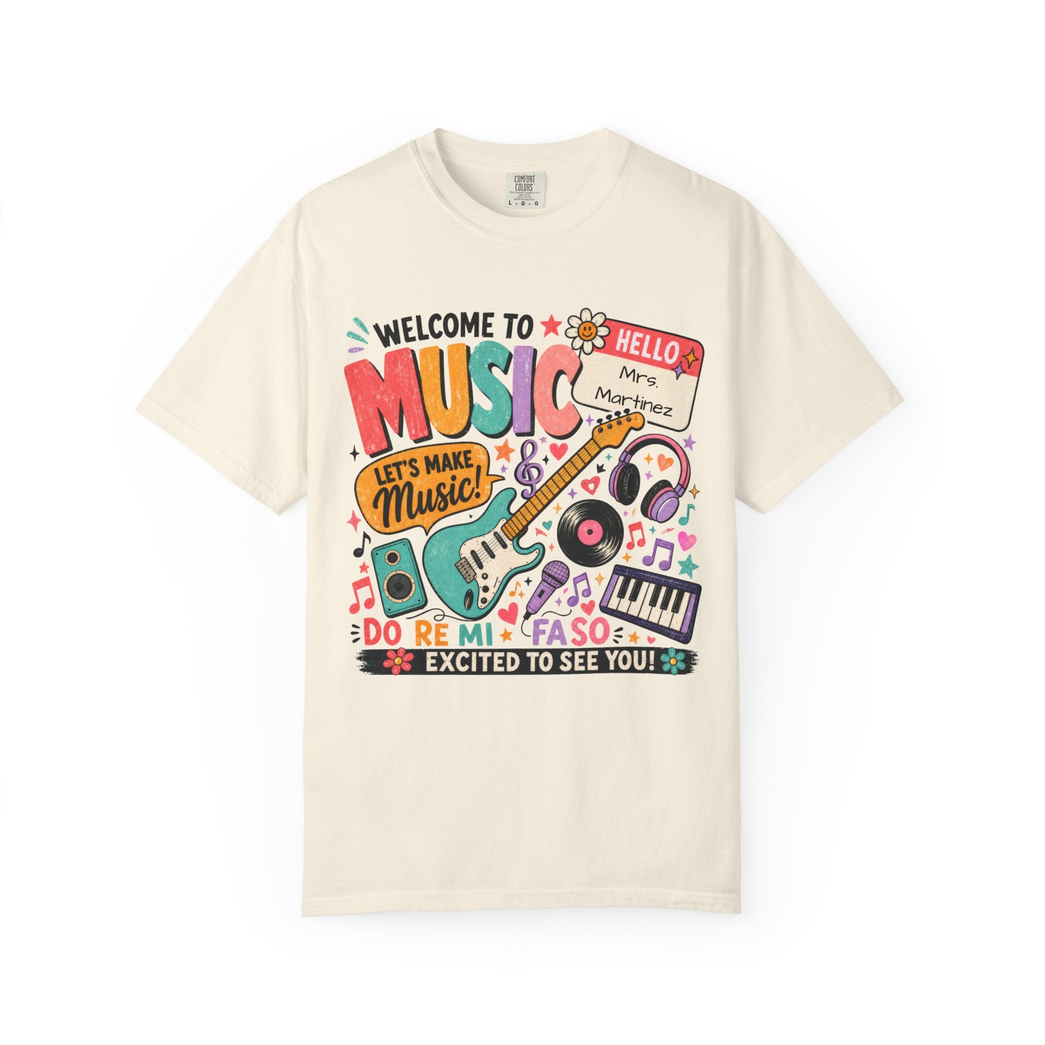 Welcome to Music Shirt | Music Teacher T-Shirt | Back to School Music Teacher Tee | Elementary Music Teacher Gift | Cute Music Classroom Graphic Tee